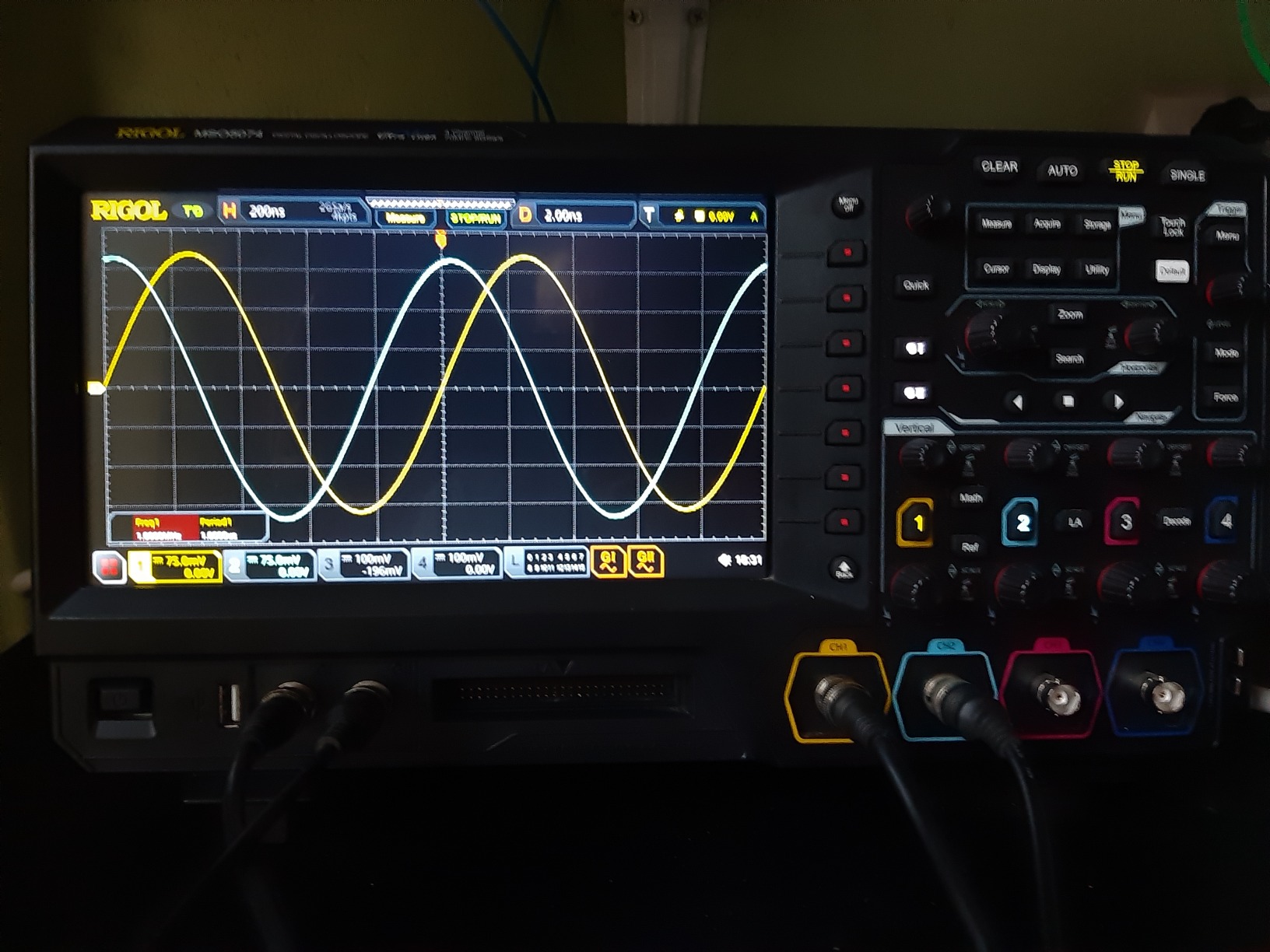 Rigol MSO5074 Four Channel, 70 MHz Digital/Mixed Signal Oscilloscope customer photo 2