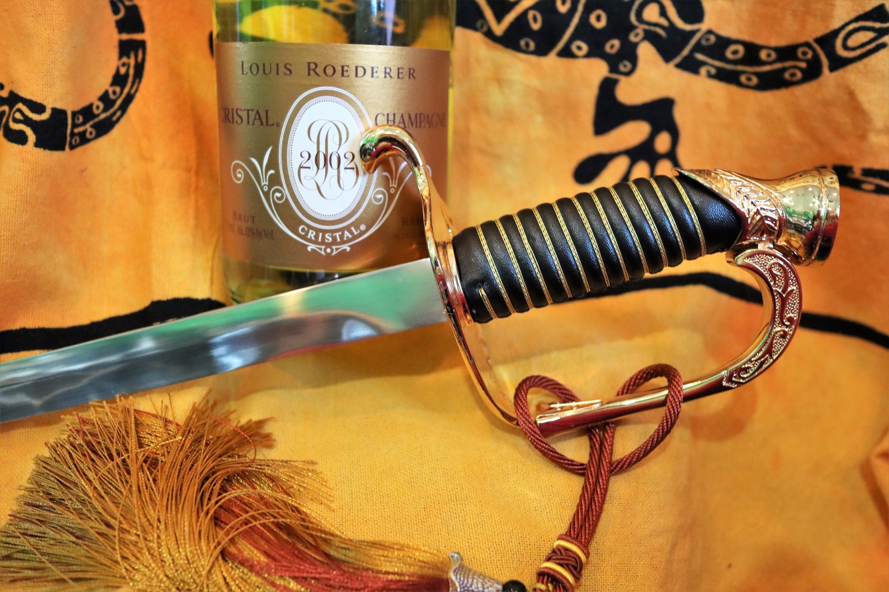 Resafy Champagne Saber with Golden Handle - Sparkling Wine Opener Champagne Knife Sword Sabre Opener With Gift Case for Wedding Party customer photo 1