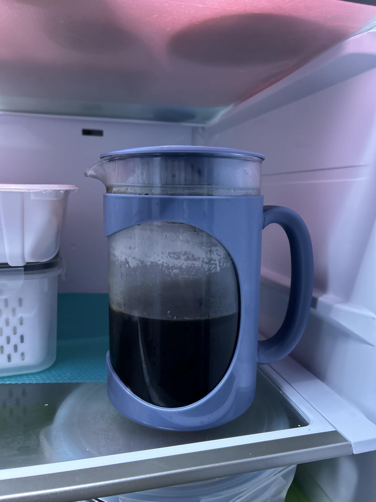 Primula Burke Deluxe Cold Brew Iced Coffee Maker, Comfort Grip Handle, Durable Glass Carafe, Removable Mesh Filter, 1.6 qt, Aqua customer photo 2