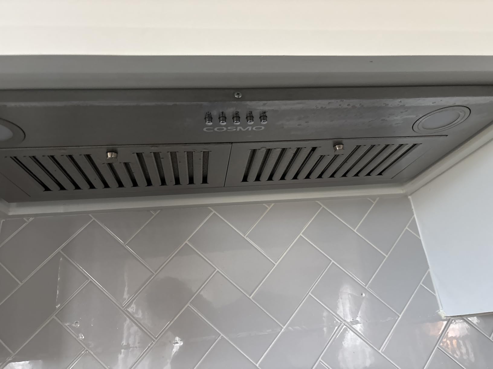COSMO UMC36 36 in. Haven Collection 380 CFM Ducted Under Cabinet Range Hood, LED Lights, Touch Controls, Stainless Steel customer photo 1