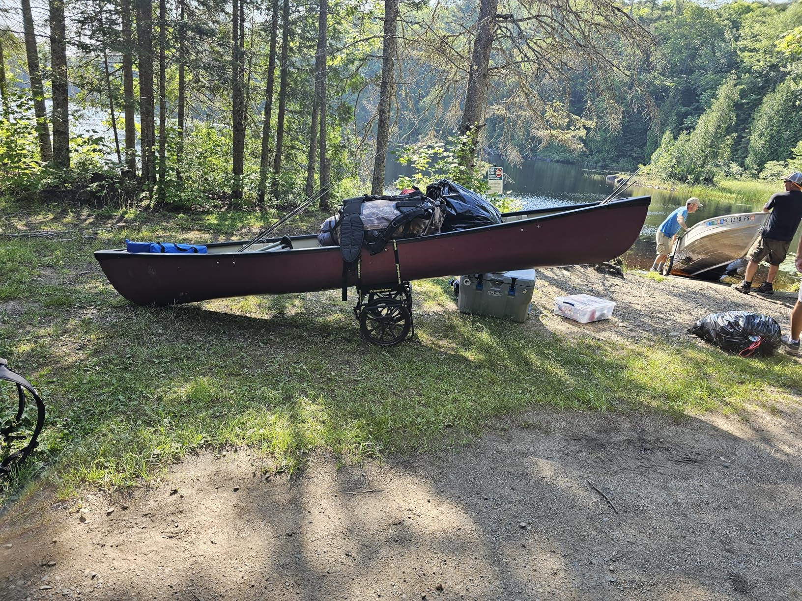 Suspenz Kayak Canoe Transport Cart, All-Terrain Super Duty Trolley Carrier with No-Flat Airless Wheels and Kickstand, 350 lb Load Capacity customer photo 1