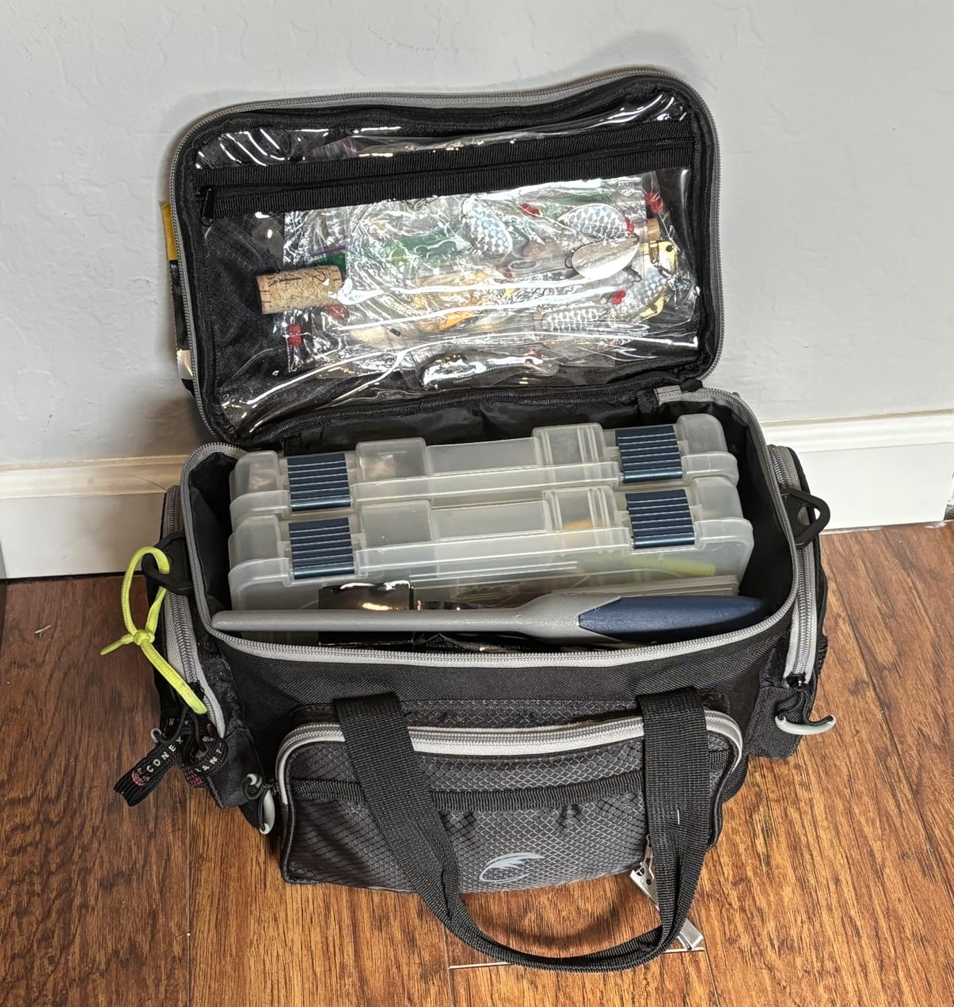 Calamus Fishing Tackle Bags - Fishing Bags for Saltwater or Freshwater Fishing - Rip-Stop PE - Padded Shoulder Strap -Orange customer photo 1