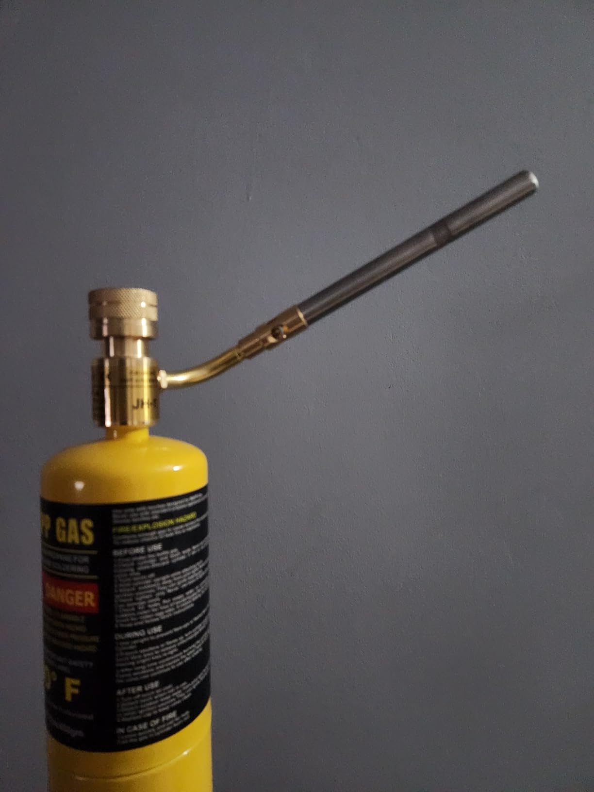 Propane Torch Head with Igniter - Turbo Torch Kit for Soldering, Welding, Brazing, Plumbing, Glass Beads DIY - Compatible with MAP Gas, MAPP, Propane Cylinder, CGA600 Standard customer photo 1