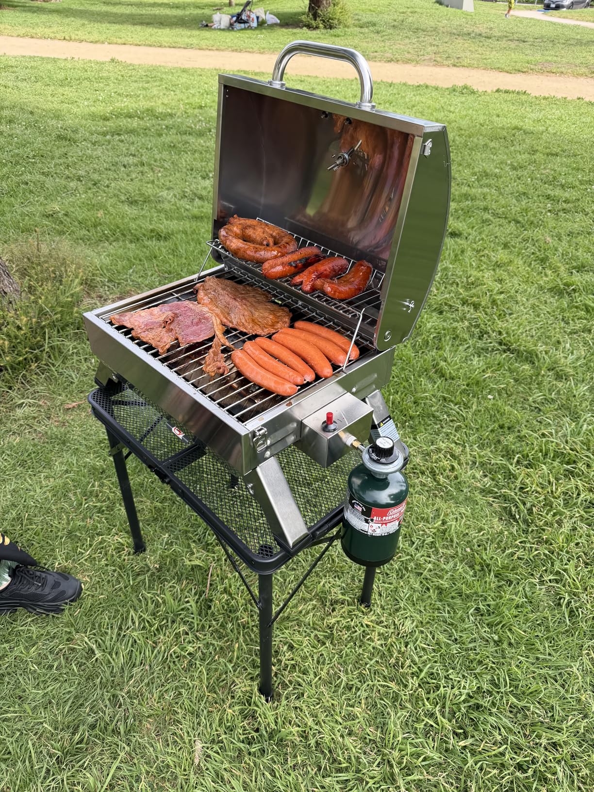 Royal Gourmet GT1001 Stainless Steel Portable Grill, 10000 BTU BBQ Tabletop Gas Grill customer photo 1