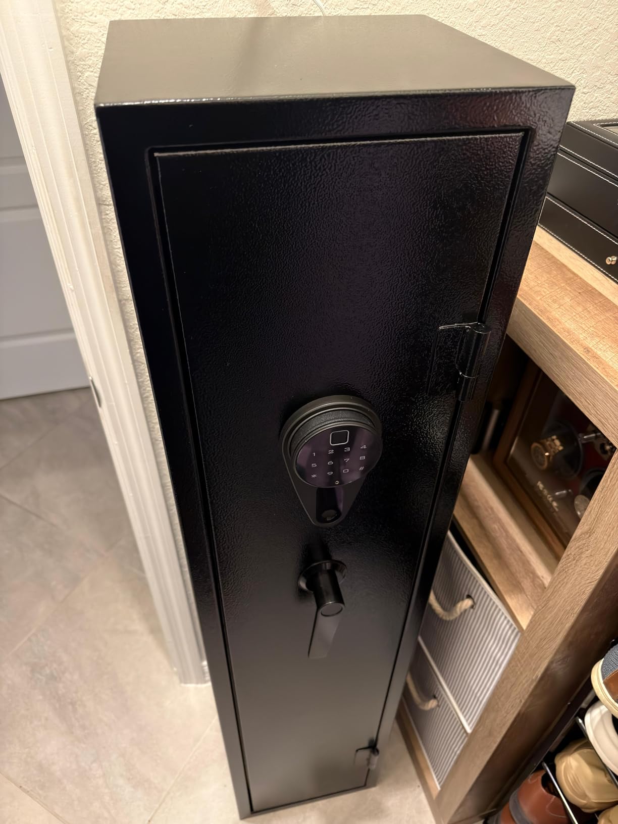 KAER Gun Safe, Rifle Safe, 4-5 Gun Safes for Home Rifle and Pistols with Fingerprint/Digital Keypad/Removable Shelf for Rifles Shotguns customer photo 1