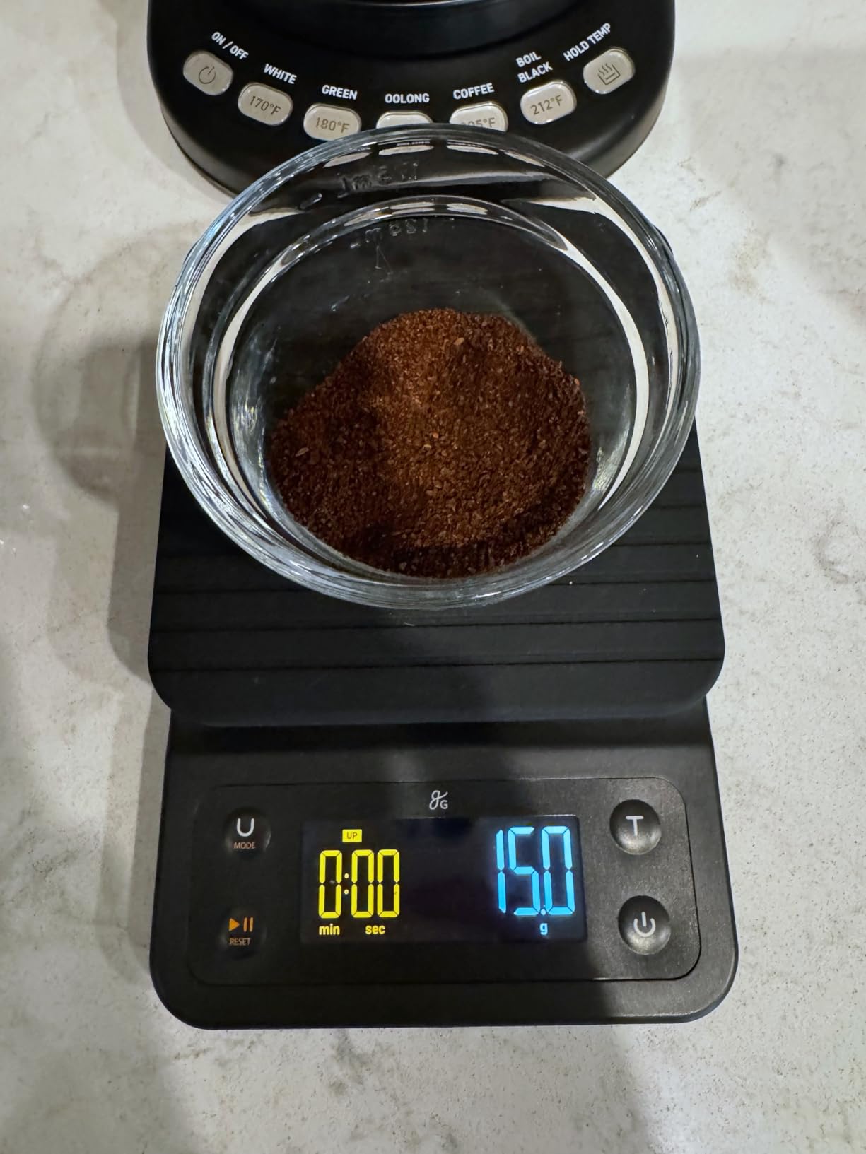Greater Goods Coffee Scale with Timer - 0.1g Precision Digital Coffee & Espresso Scale for Pour-Over, Coffee Bean Weighing, Barista Brewing, Waterproof Cover, 3kg Capacity (Onyx Black) customer photo 1