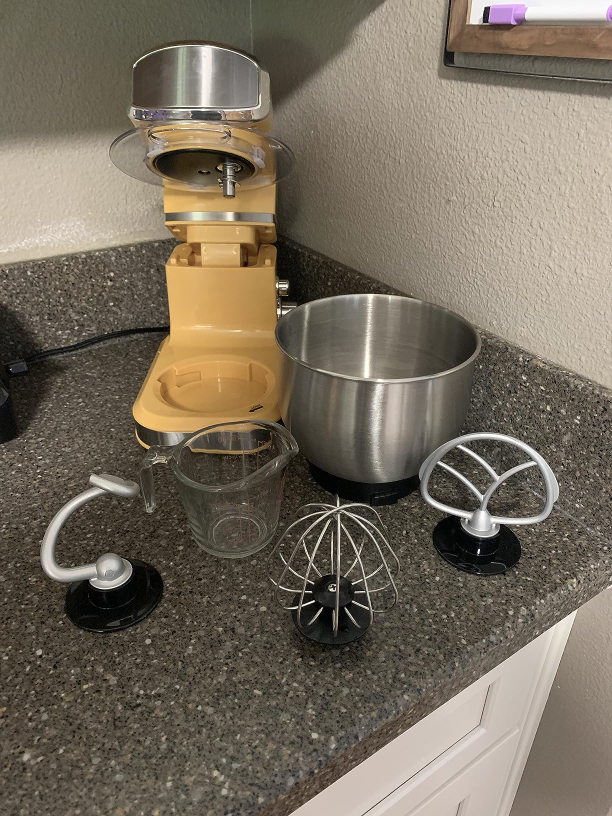 Kitchen in the box Stand Mixer, 3.2Qt Small Electric Food Mixer, 6 Speeds Portable Lightweight Kitchen Mixer for Daily Use with Egg Whisk, Dough Hook, Flat Beater (Black) customer photo 2
