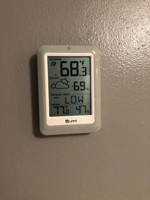 Indoor Outdoor Thermometer Hygrometer Wireless Weather Station, Temperature Humidity Monitor Battery Powered Inside Outside Thermometers with 330ft Range Remote Sensor and Backlight Display customer photo 2