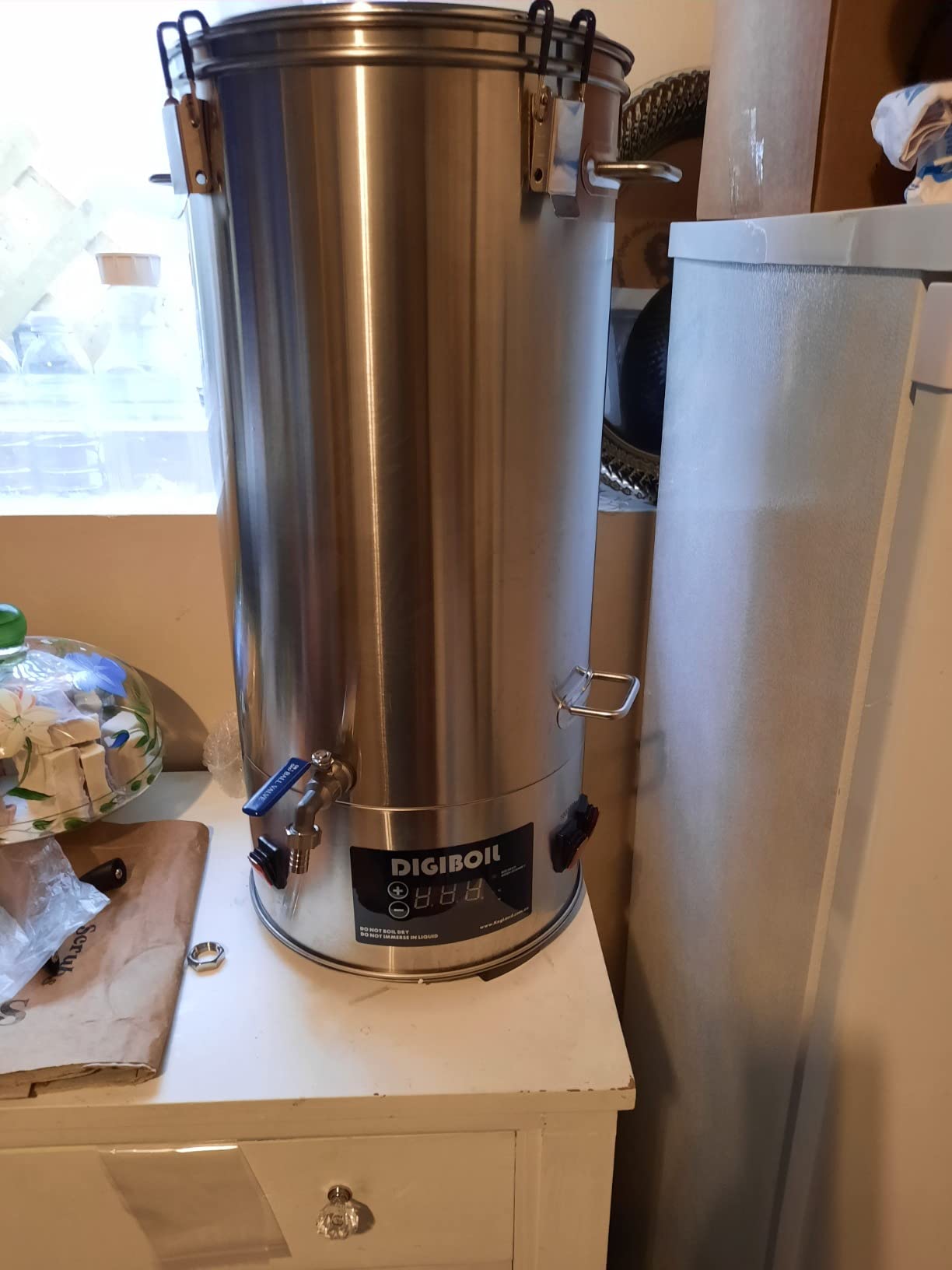 KegLand DigiBoil Electric Kettle - 35 Liters / 9.25 Gallons (110V), 1500W Power, Digital Temperature Control, Stainless Steel, Beer Brewing Machine, Water Heater, Compatible for Distillation customer photo 1