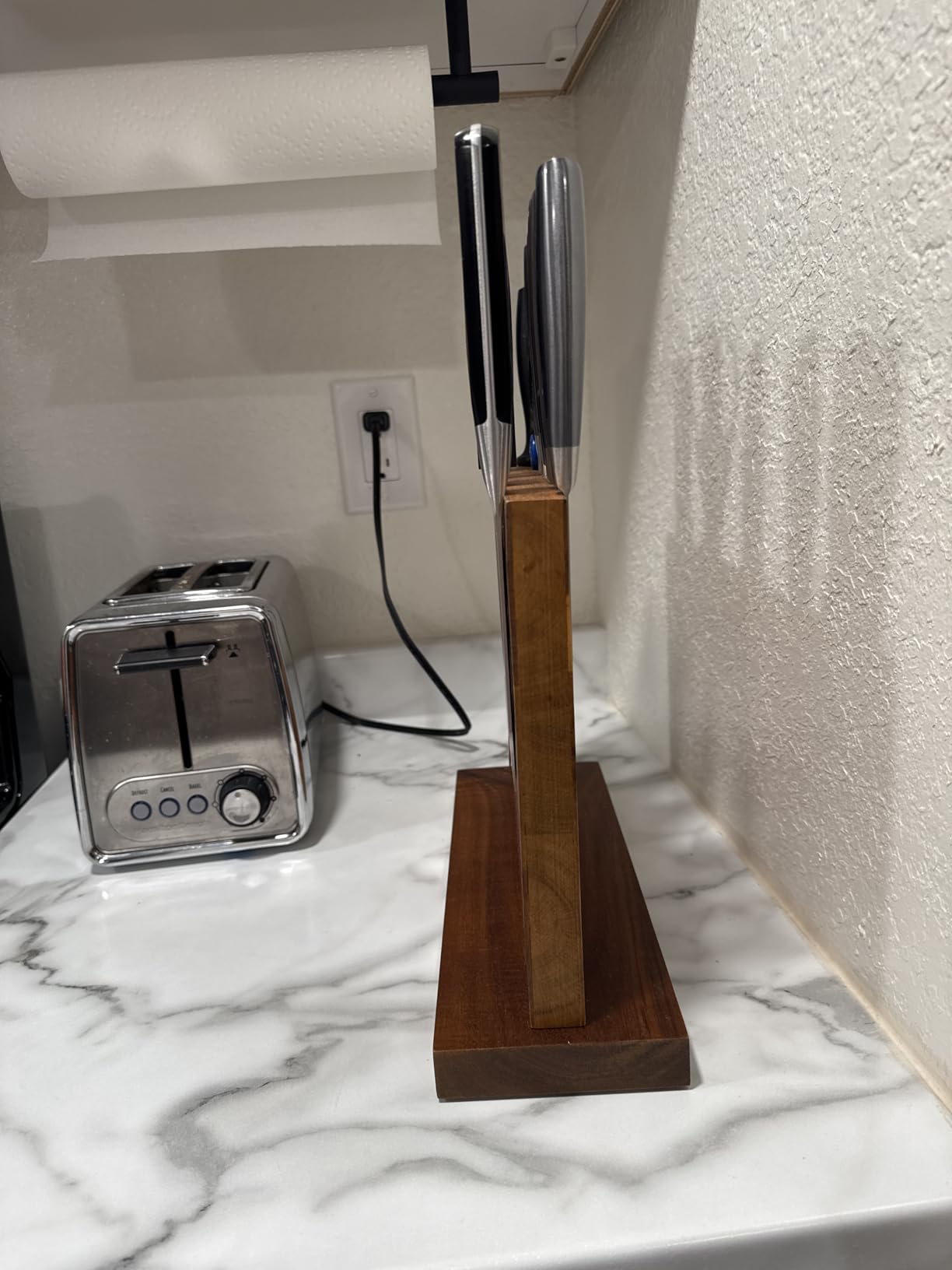 Magnetic Knife Block - Magnetic Knife Holder - Magnetic Knife Stand- Cutlery Display Stand and Storage Rack customer photo 1