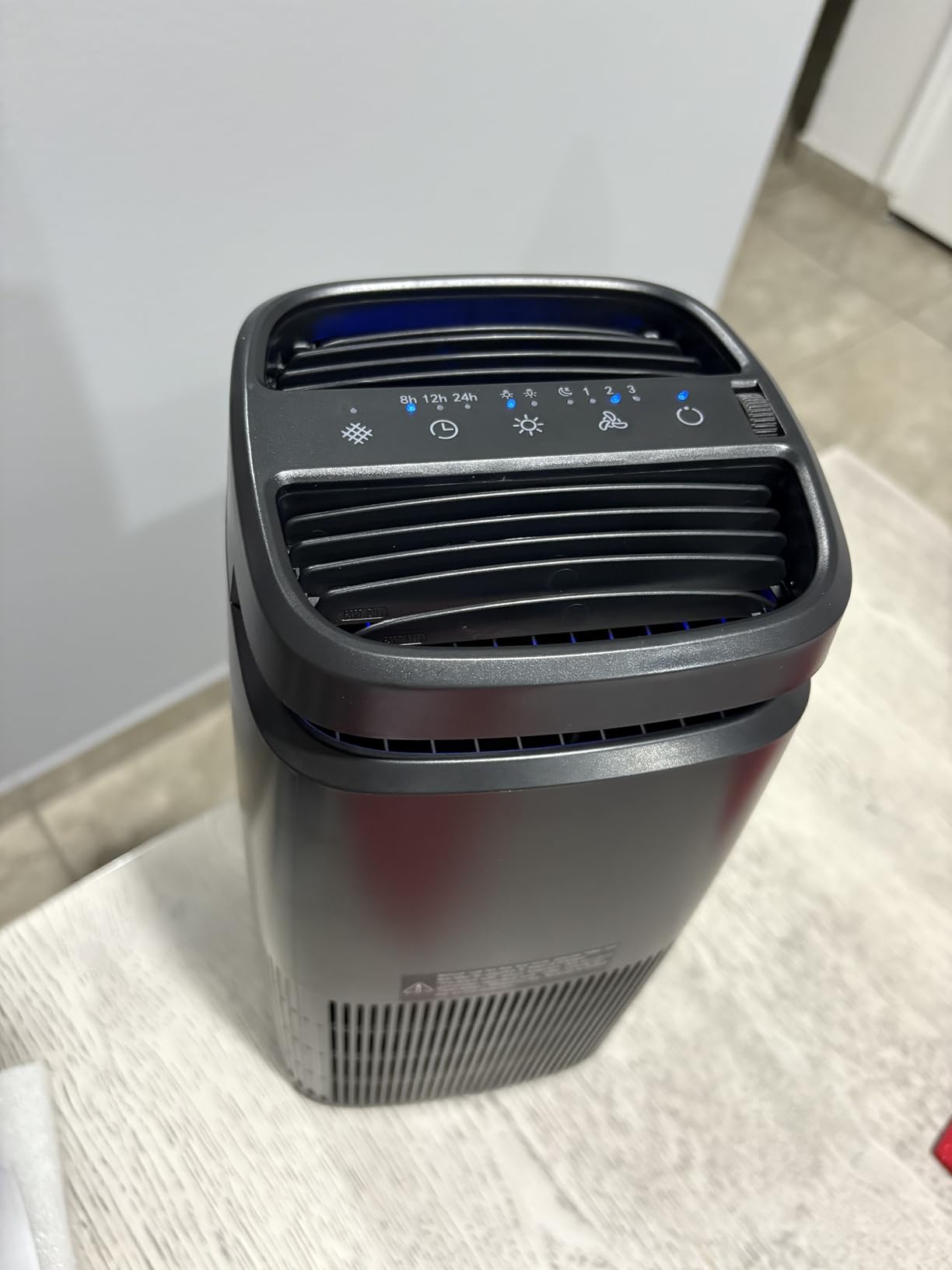 POMORON 4-in-1 Air Purifiers for Home, Air Ionizer Negative Ion Generator, True H13 Filter, UV, Covers 1250 Ft² 99.97% Removal Rate for Pollen Smoke Pet Dander Air Cleaner for Bedroom, MJ002H, Black customer photo 2