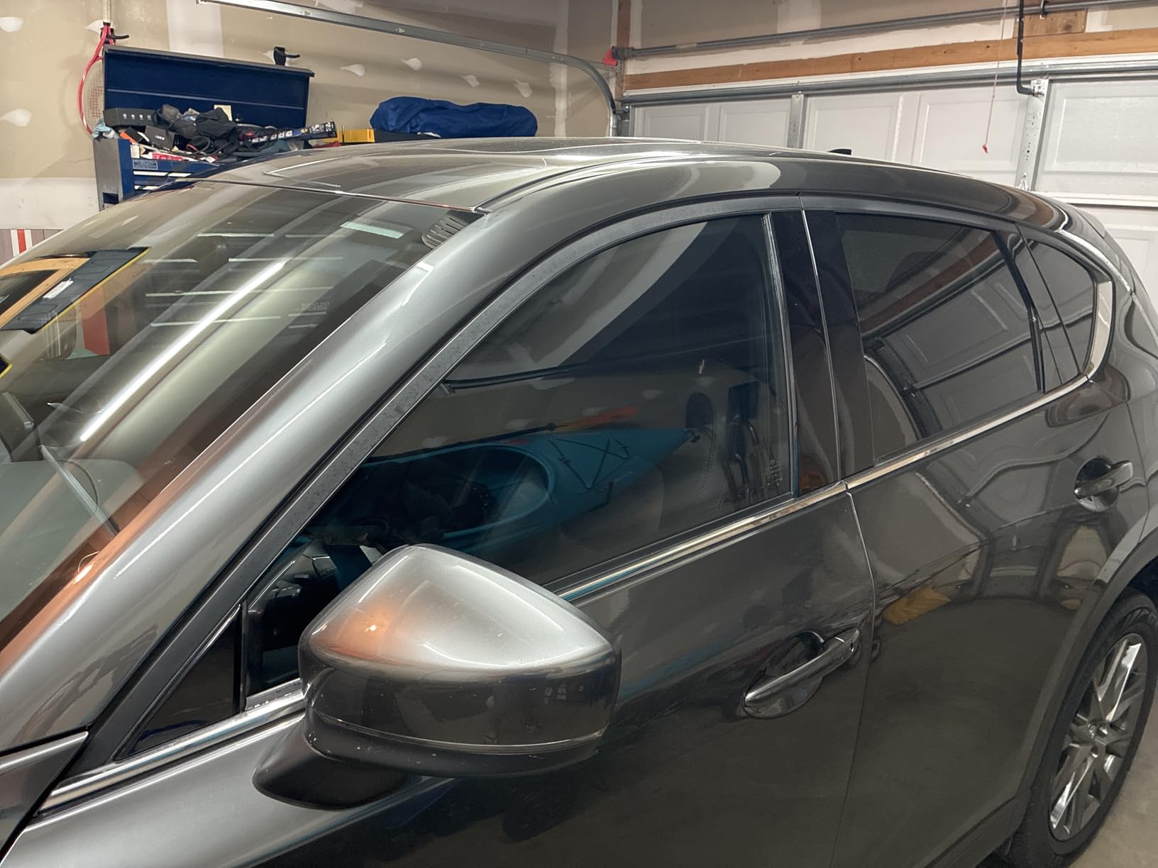 RockRose 20% Nano Ceramic Car Window Tint 36 in x 25FT 2PLY Privacy Film Heat Block, 99% UVR, and 85% IRR Block for Auto or Home Strong Adhesive, Easy Shrink, Plotter Friendly - Charcoal customer photo 2