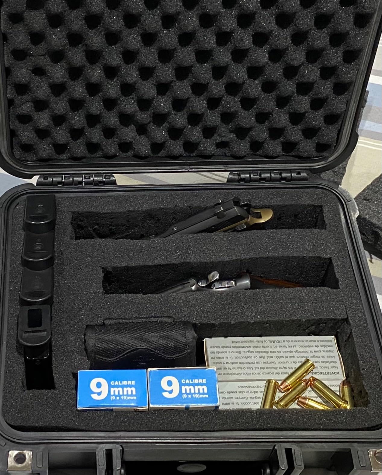 MEIJIA Portable All Weather Waterproof Protective Case,Hard Case,Camera Case With Customized Fit Foam,Fit Use of Drones,Camera,Equipments,Pistols,13.35 x11.63x5.98inches customer photo 2