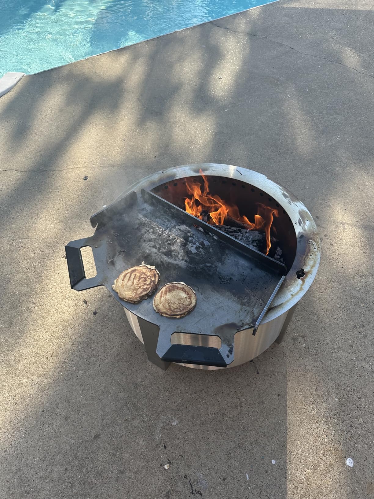 Breeo Smokeless Fire Pit (X Series 24, Corten Steel) | 27.5 inch Smokeless Firepit for Outside customer photo 1