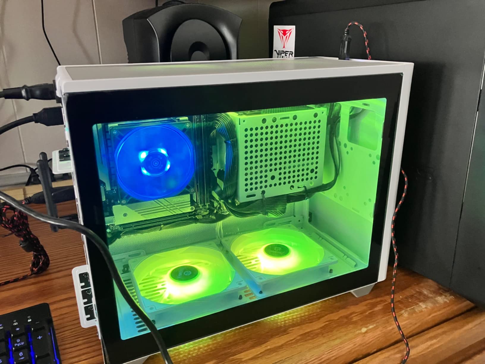 Mini Gaming PC AMD 4.6 GHz Max Boost AMD Ryzen 7 5700G 8-Core CPU with Radeon Graphics Cools with Gaming Cooler 16GB DDR4 3200, White1TB m.2 NVMe SSD, WiFi & Win 10 customer photo 2
