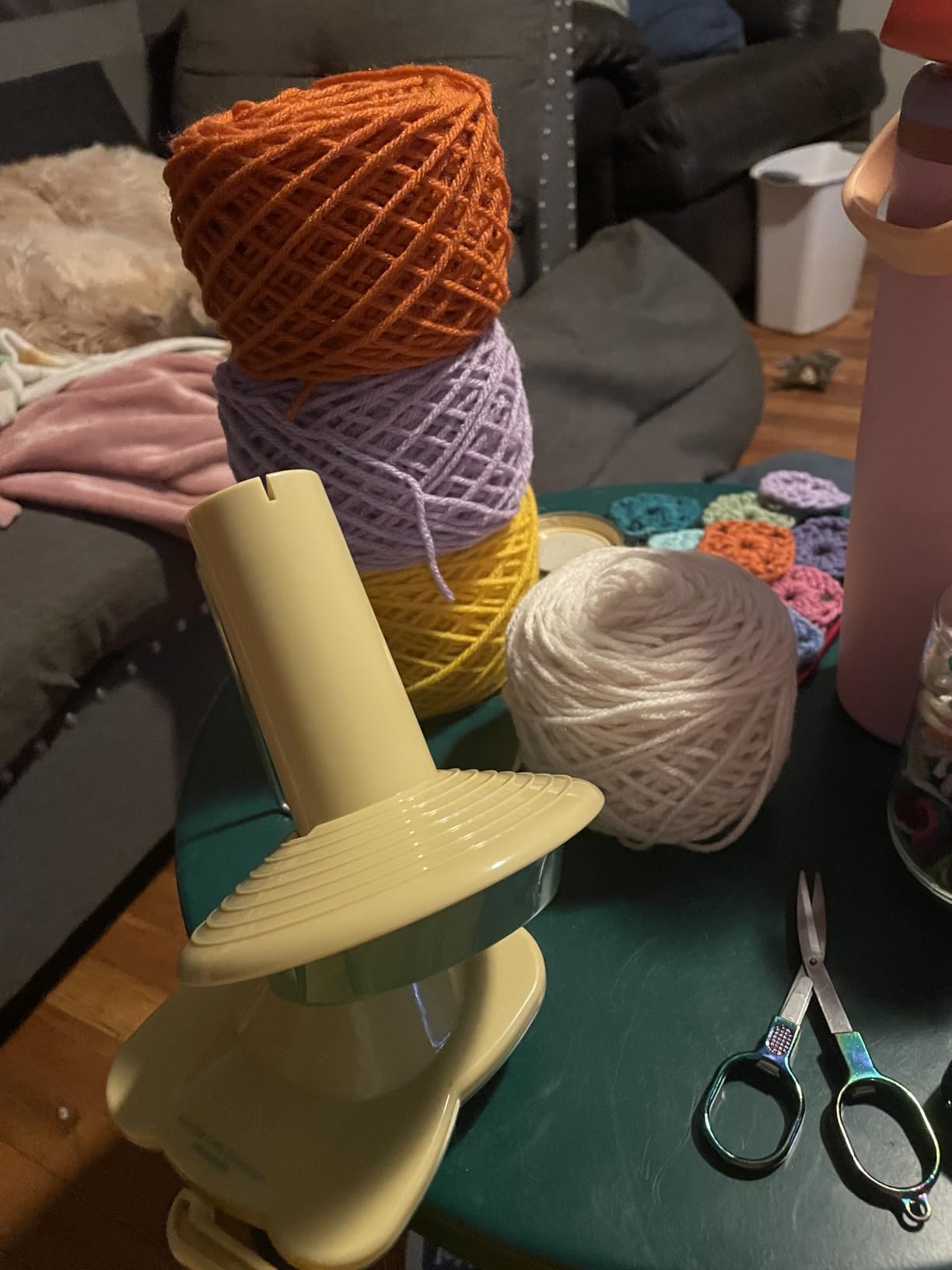 Knit Picks Yarn Ball Winder for Knitting and Crocheting (Purple) customer photo 2