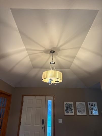 RUIYEY Modern Chandelier Ceiling Light Fixture - Sputnik Chandeliers Gold and Black Farmhouse 12-Light Height Adjustable for Dining Room, Living Room, Kitchen Island customer photo 2