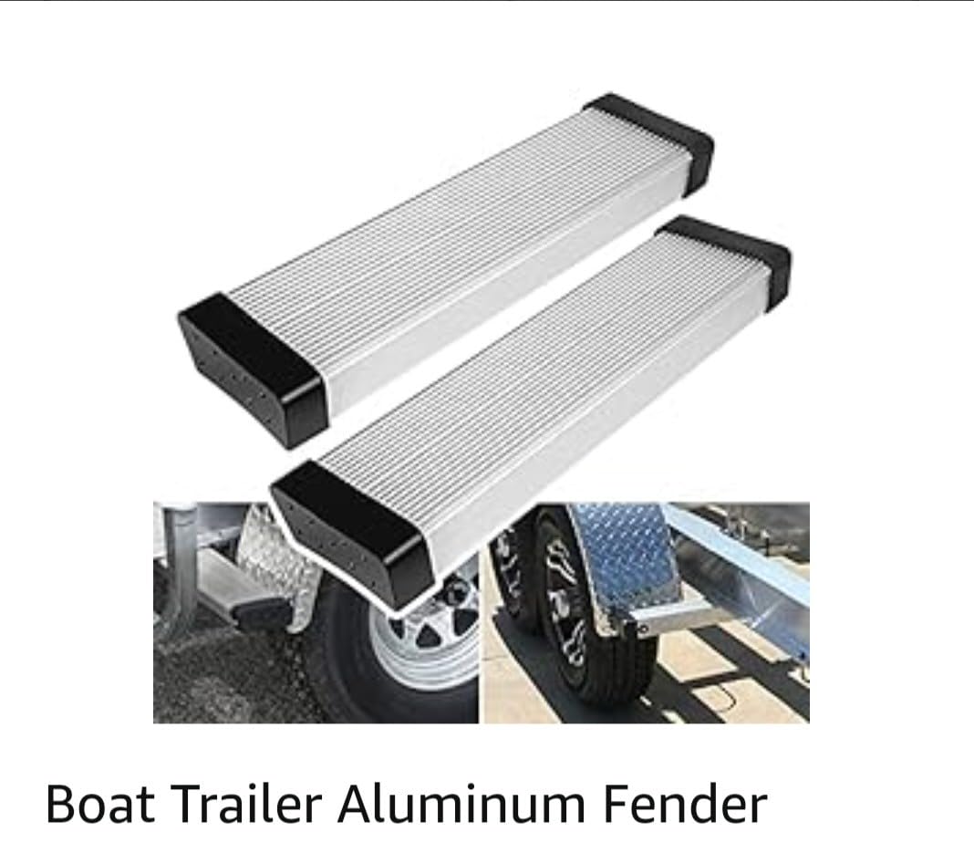 Boat Trailer Aluminum Fender Mounts Fit for Boat Trailer Round& Step Pad Bolt On Brackets customer photo 2