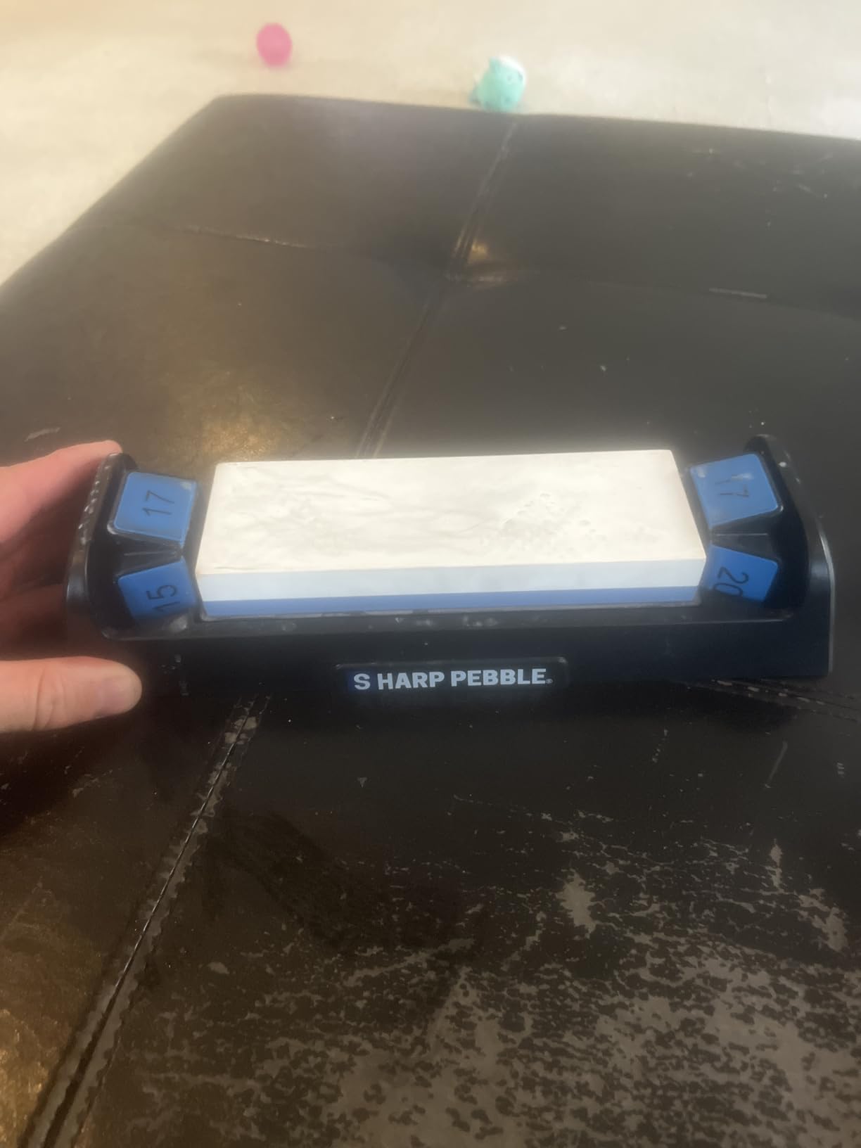 Sharp Pebble Complete Whetstone Knife Sharpening System - 1000/6000 Grit Wet Stone Sharpener Kit with Built-In Angle Guides (15 / 17 / 20 / 22 ) - Beginner-Friendly customer photo 2