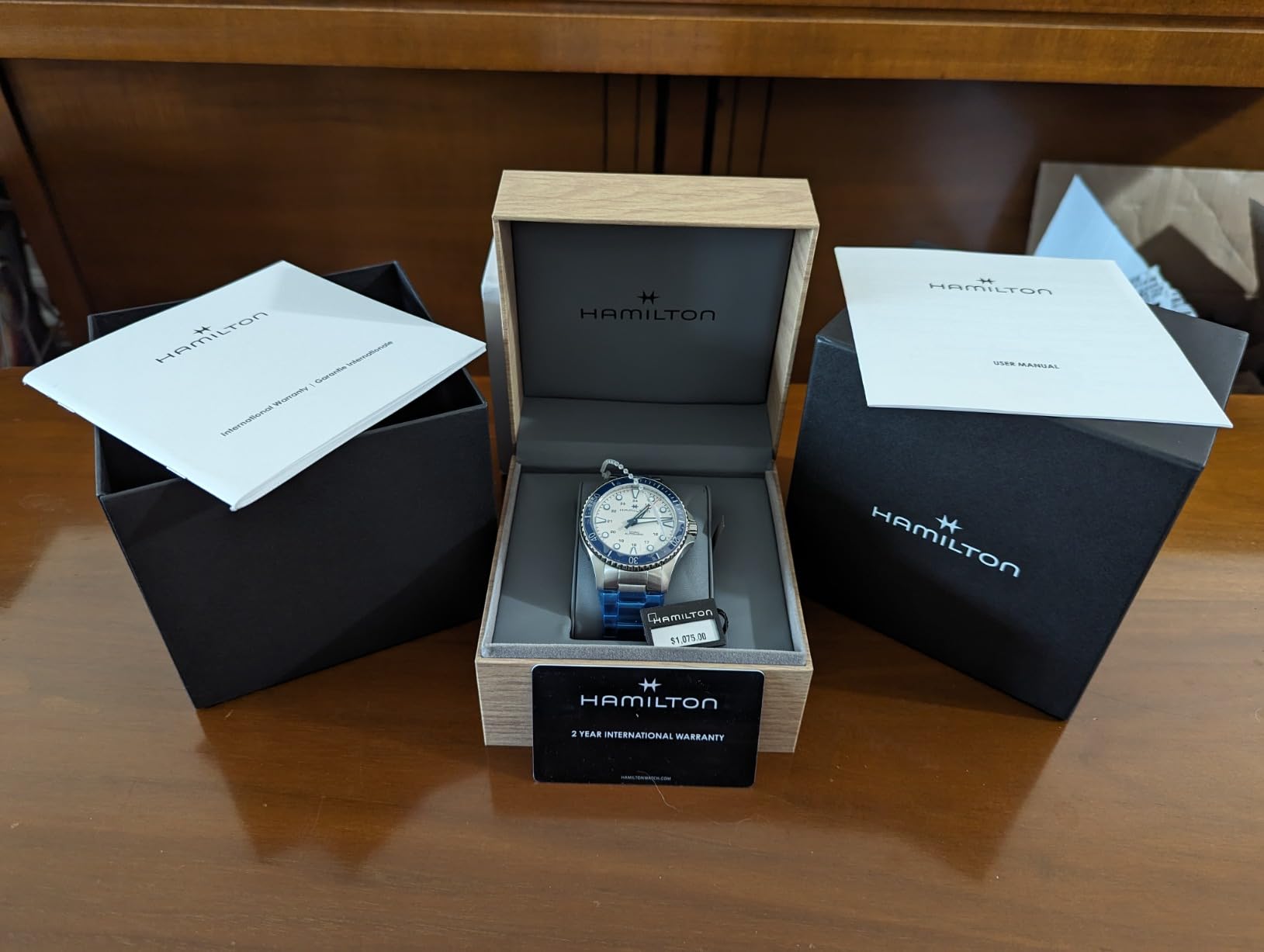Hamilton Khaki Navy Automatic Men's Watch, 43mm Stainless Steel Case, Swiss Made, Silver Dial Analog Wrist Watch for Men, 300m Waterproof, Sapphire Crystal customer photo 2