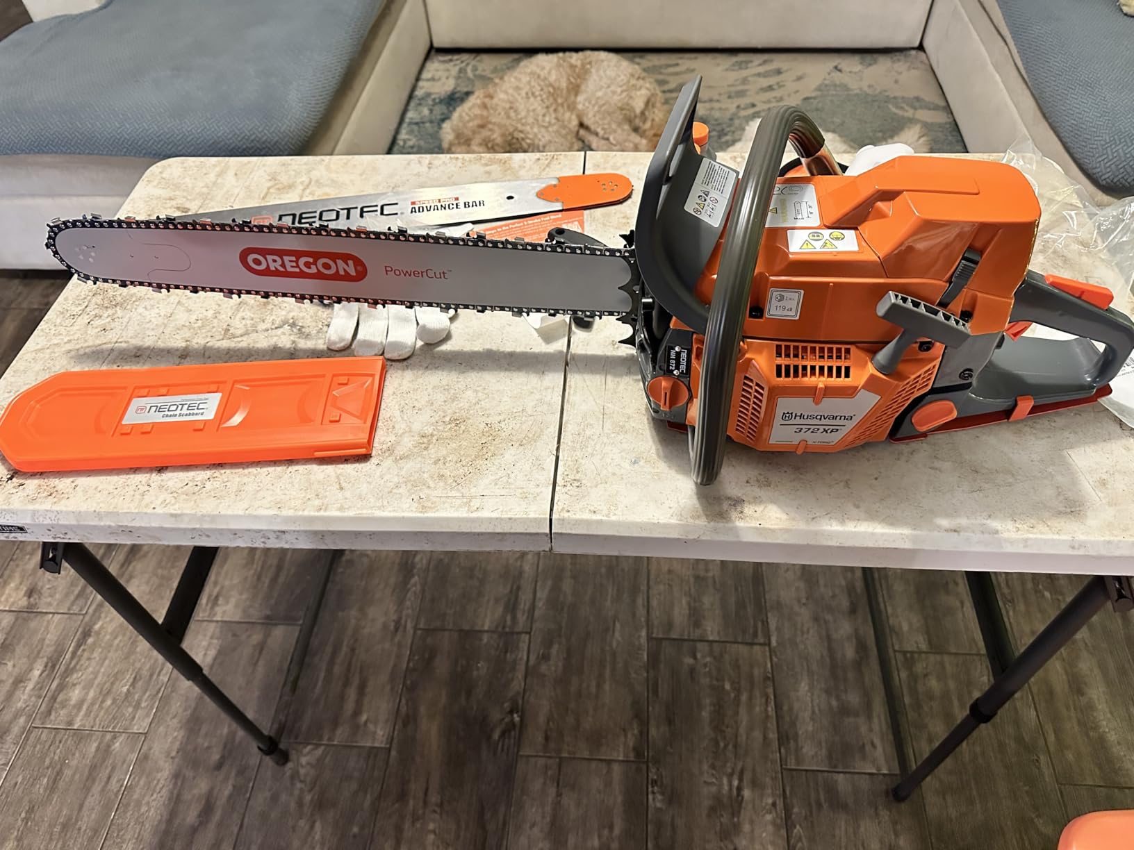 NEO-TEC NH872 28 Inch Gas Powered Chainsaw 71cc Gasoline Chain Saw Power Head 5.3HP Professional Chain Saw Gas All Parts Compatible with Husqvarna 372XP Motosierra De Gasolina for Heavy-duty Forestry customer photo 1