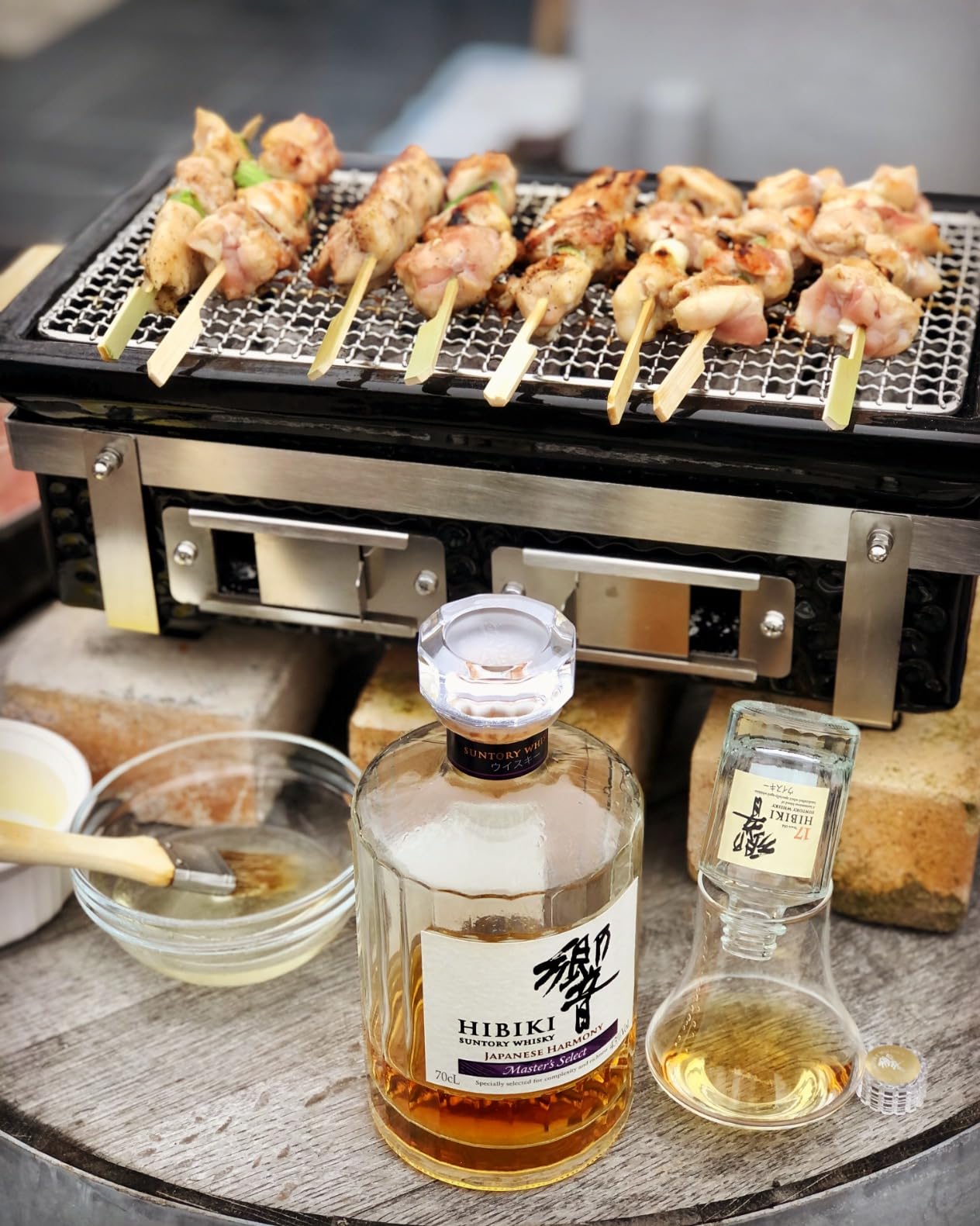 ONLYFIRE GRILLS Charcoal BBQ Hibachi Grill with Grid Lifter, Portable Yakitori Grill with Stainless Steel Grate customer photo 2