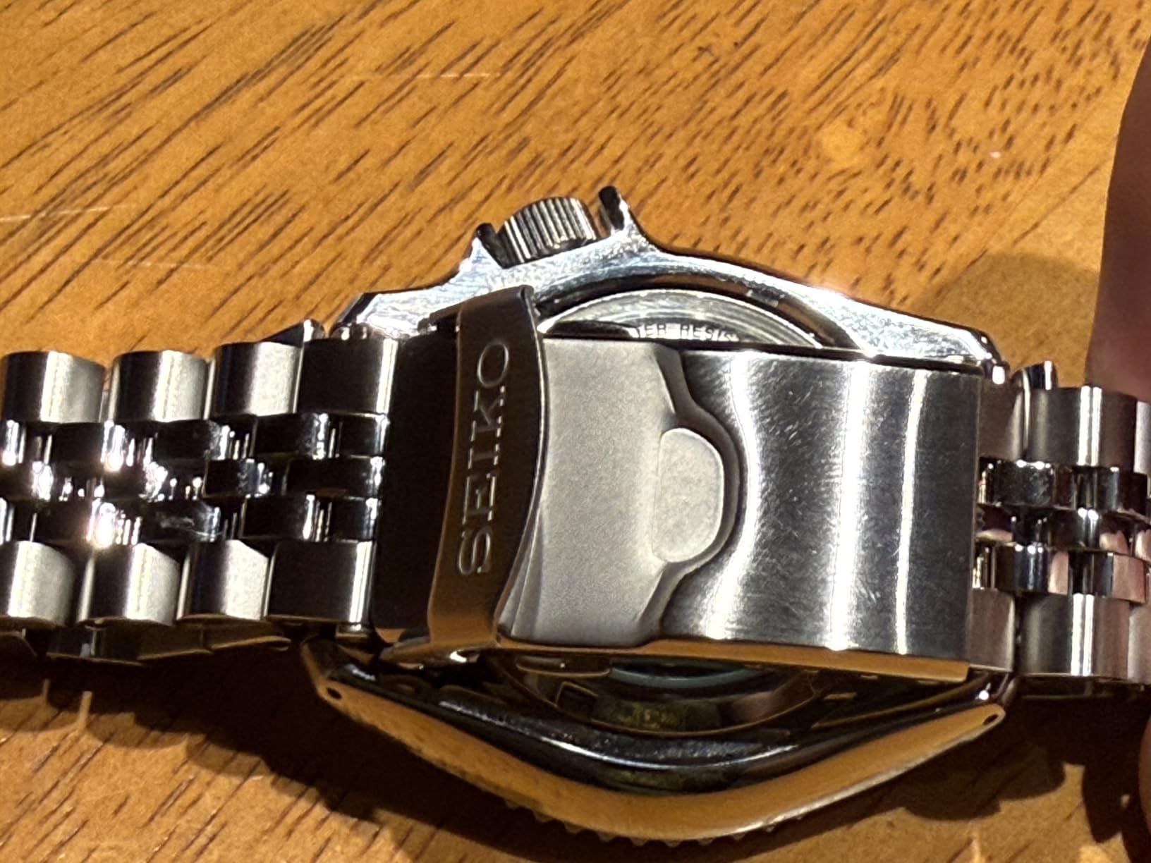 Seiko SSK001 Automatic GMT Watch - 5 Sports Black Dial with Black & Gray Bezel, 100m Water-Resistant customer photo 2