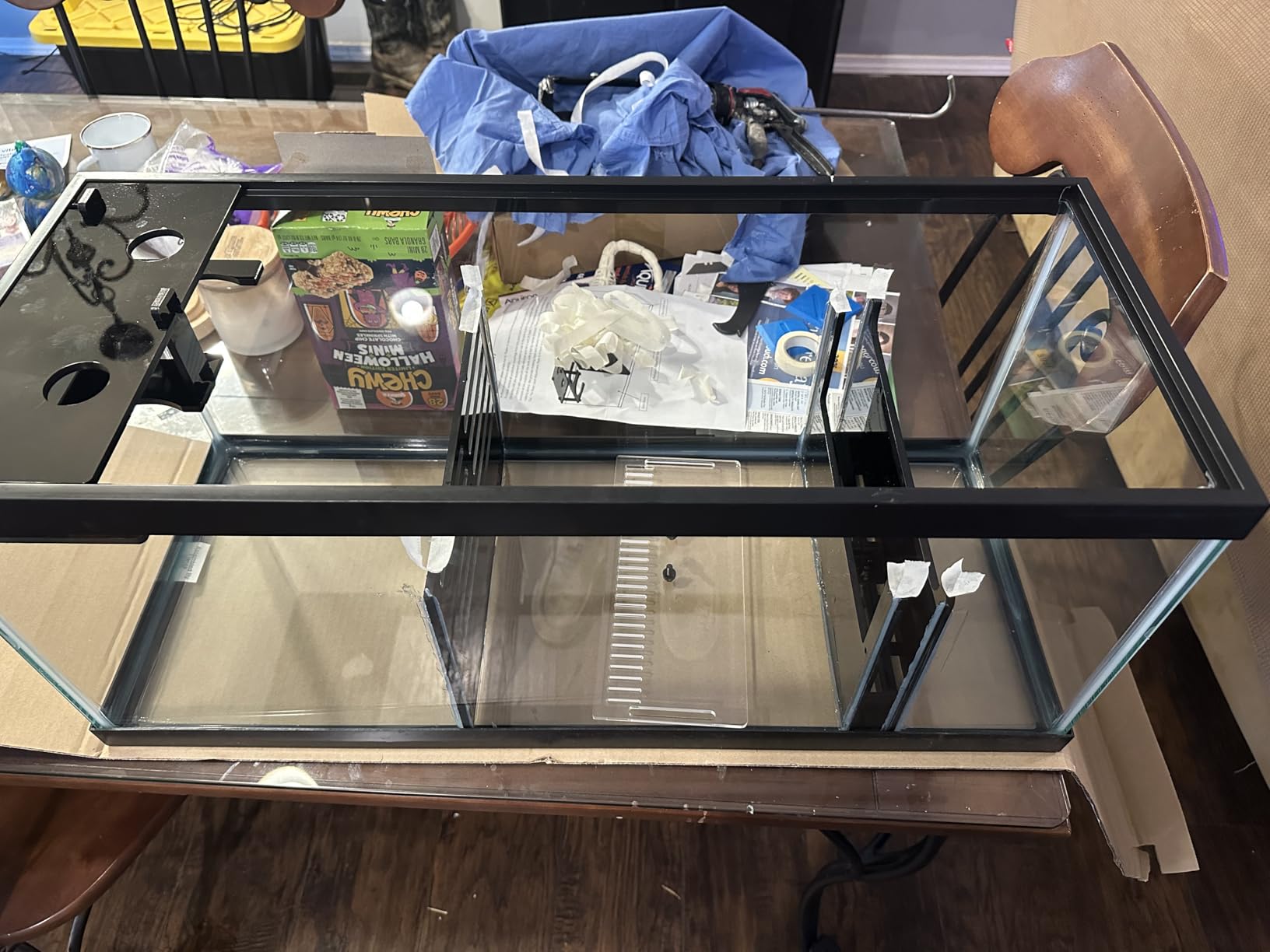 LYL LEYOULAND Adjustable Sump Baffle Kit - Refugium Kit for 40 Gallon Breeder Tank - Reef Aquarium - Saltwater Aquarium Filter System- Protein Skimmer Sump customer photo 1