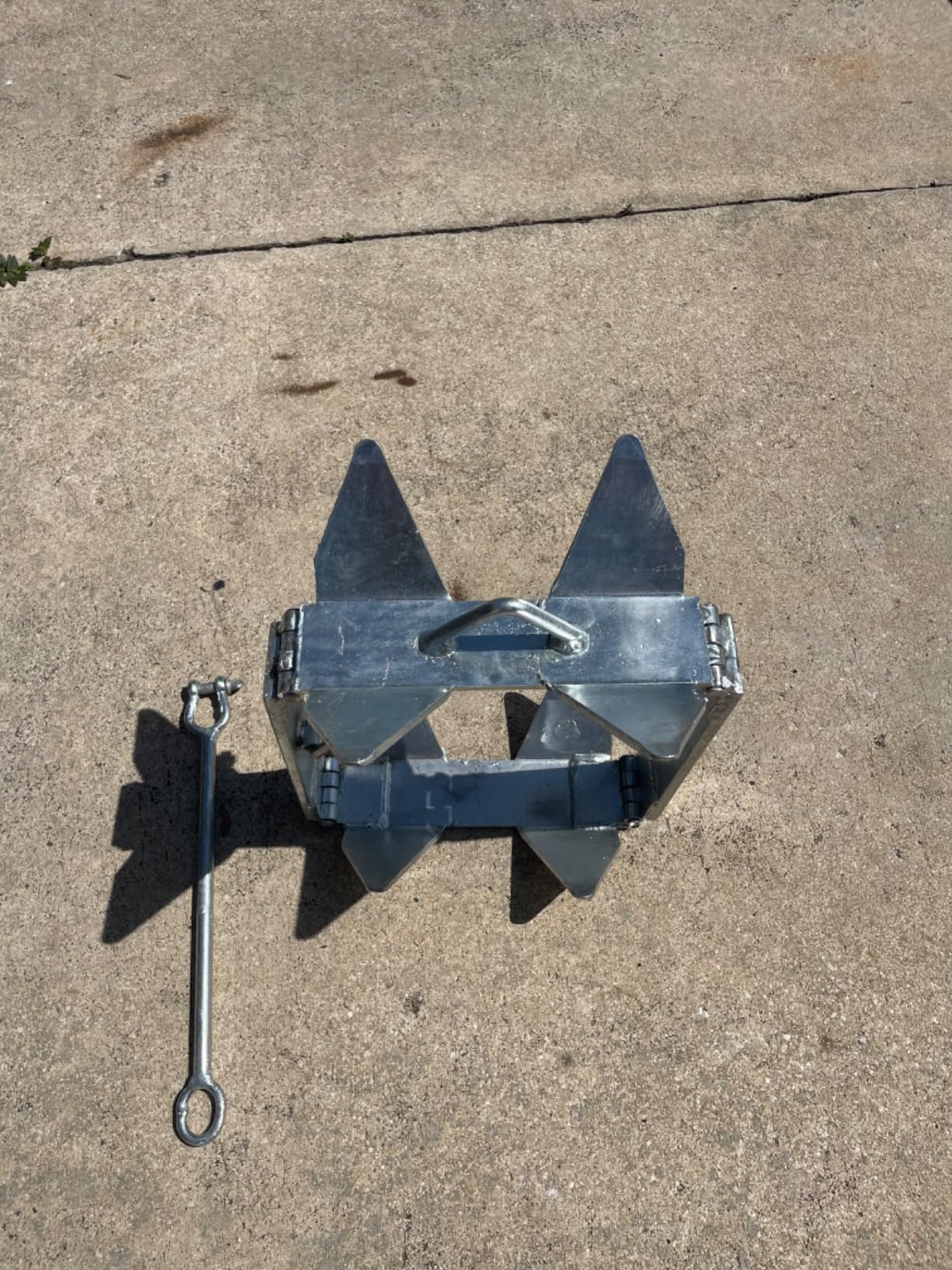 Better Boat Box Anchor - Folding Hot Dip Galvanized Anchor for Pontoon & Fishing Boats customer photo 1
