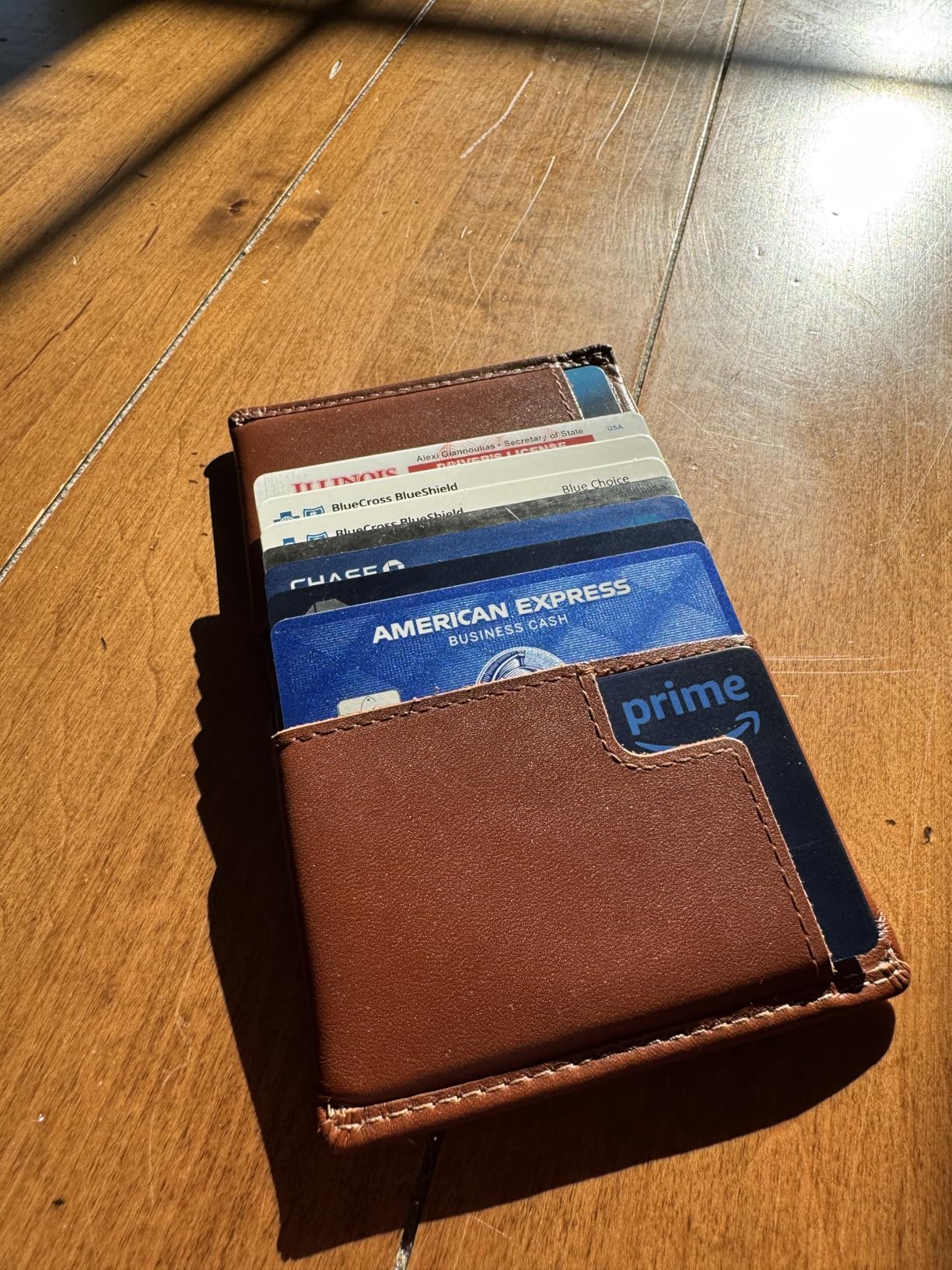 Slim Sleeve, slim leather wallet (Max. 8 cards and bills) customer photo 1