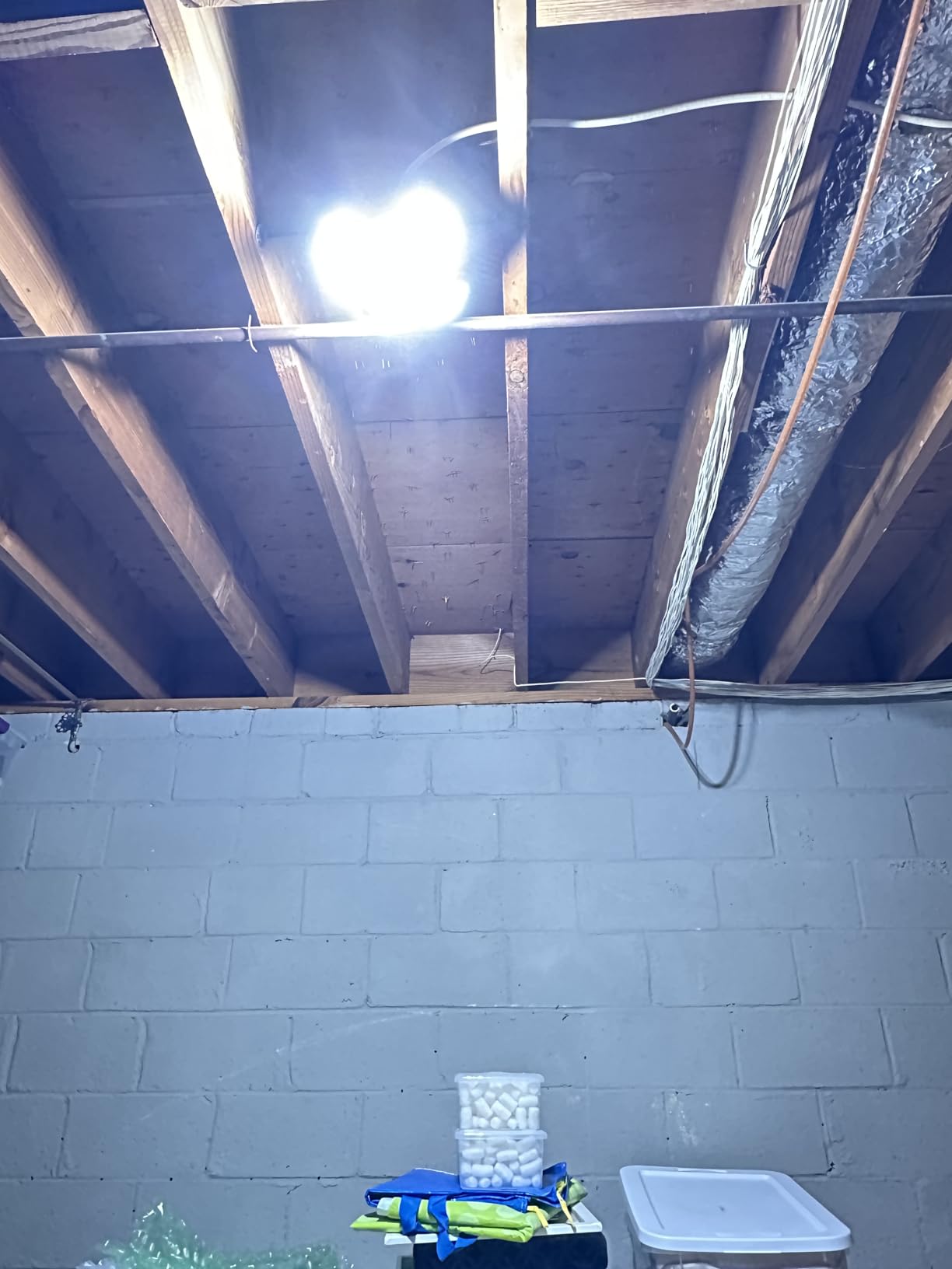 LED Garage Light,150W Deformable Garage Ceiling Lights,15000LM, 4 Adjustable Panels, E26/E27 Shop Lights for Basement, Barn, Workshop,High Bay Light customer photo 2