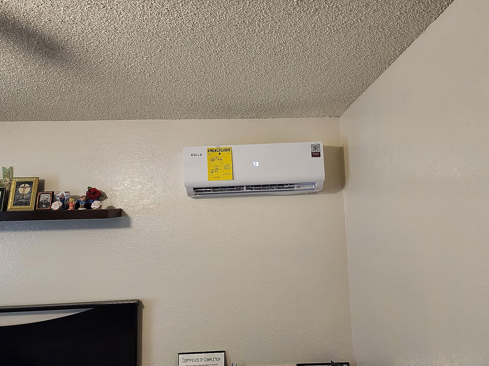 DELLA 20K BTU ODU 2 Dual Zone 9000 12000 BTU Mini Split AC Work with Alexa, Energy Efficient, 20 SEER2 208-230V Cools Up to 950 Sq.Ft Wifi Multi Zone Pre-Charged Heat Pump with 16ft Installation Kits customer photo 2