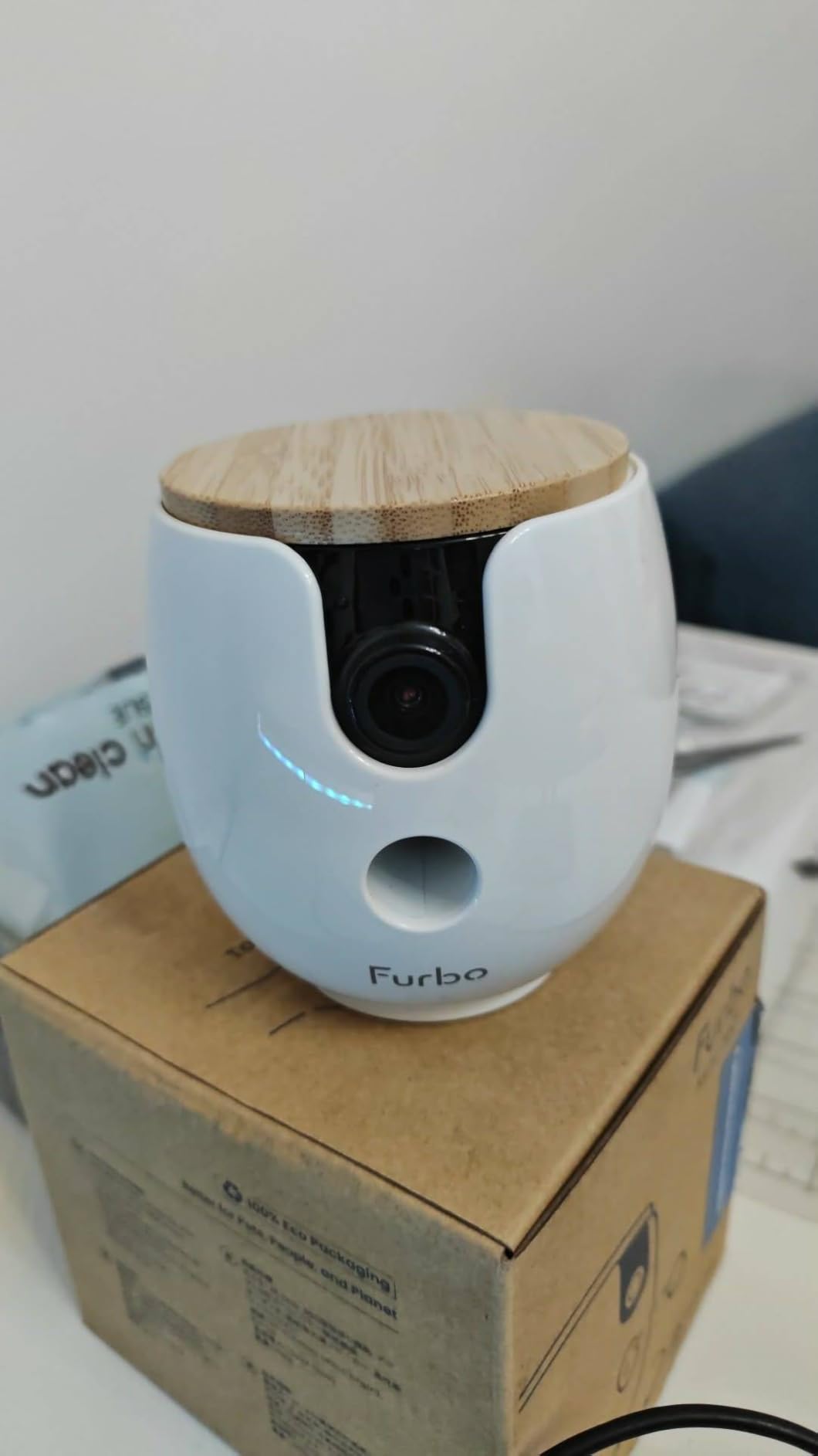Furbo 360° Dog Camera [Subscription Required] Home Security & Dog Safety Alerts, Rotating Pet Treat Toss, 2-Way Speaker customer photo 2