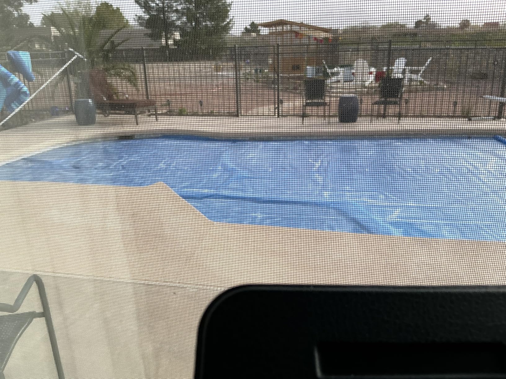 BigXwell Solar Pool Cover, Blue 16-mil 16 x 32 Foot Rectangle for In-Ground Pools, 1600 Series Heavy-Duty Insulating Pool Heater Covers. customer photo 2