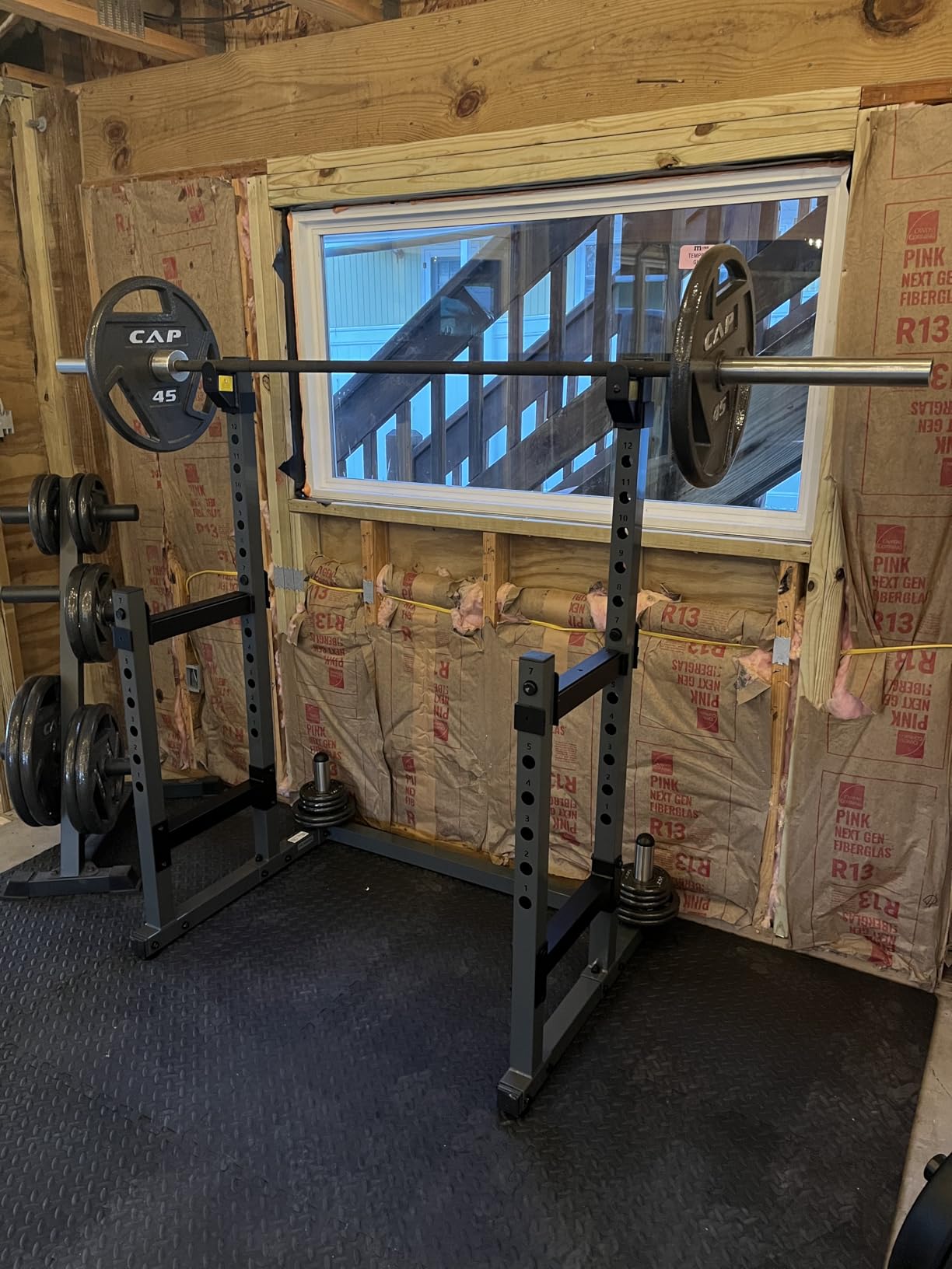 PASYOU Adjustable Power Rack, Multifunction Squat Rack Heavy-Duty Stand, Max Load 1800 LBS customer photo 2