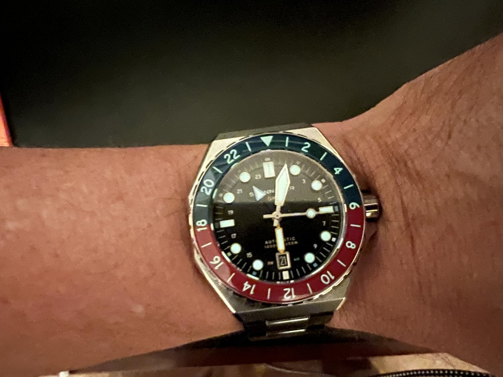 Dumas Men's Automatic GMT Dive Watch - Seiko NH34 Movement, 44mm, Water Resistant 300m customer photo 1
