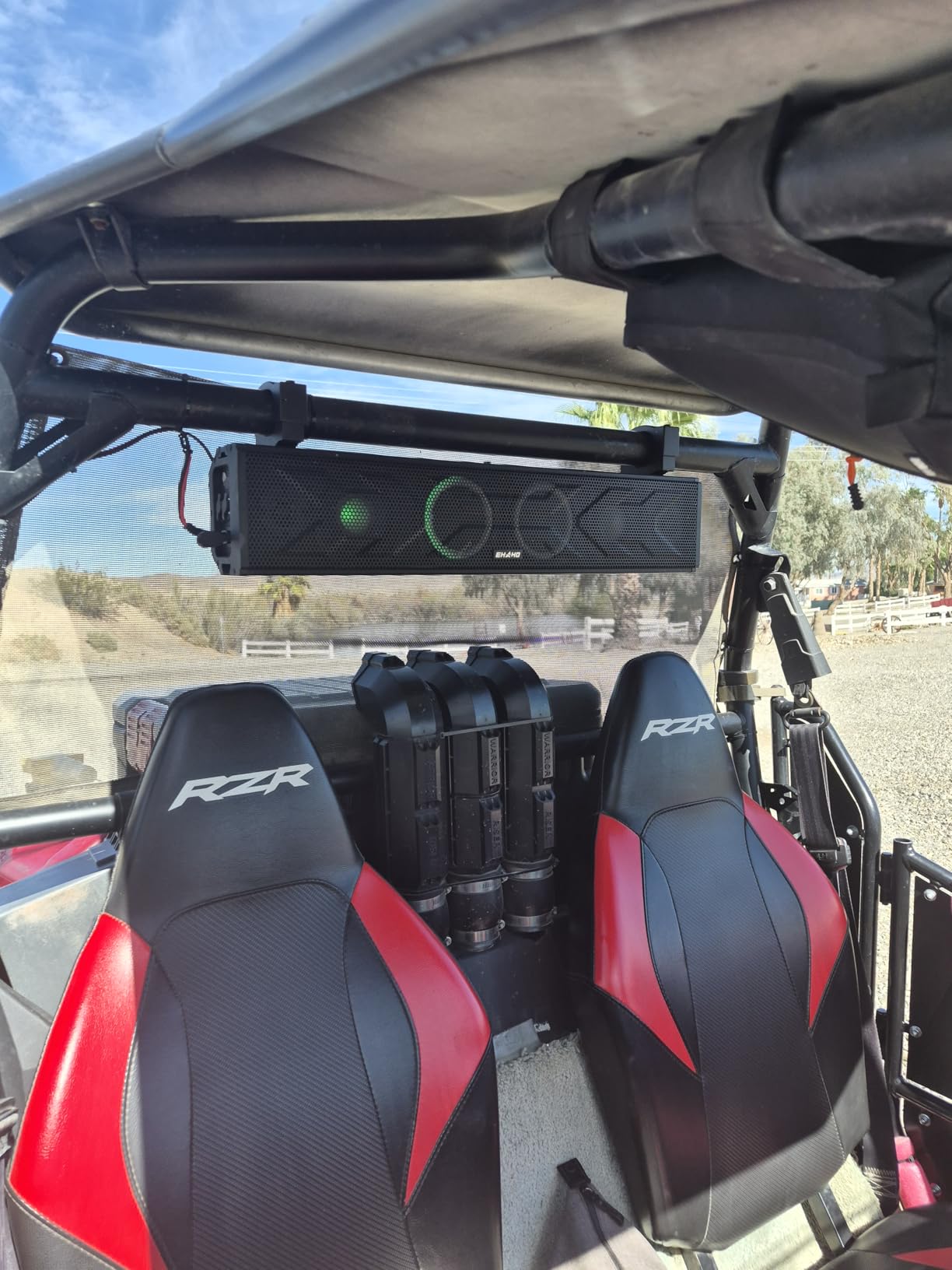 Ehaho 25 Inch UTV Sound Bar, ATV SoundBar Bluetooth with RGB Lighting, IP66 Waterproof customer photo 2