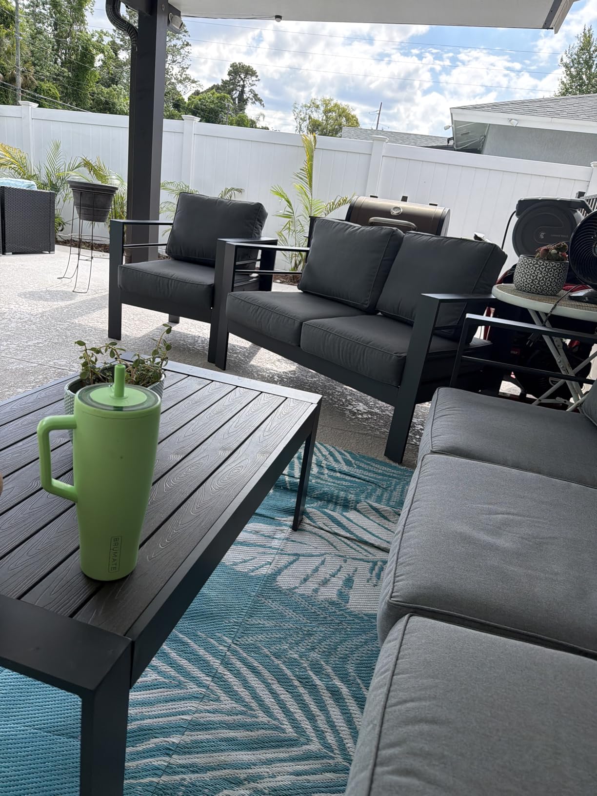 Solaste Aluminum Patio Furniture Set with 55