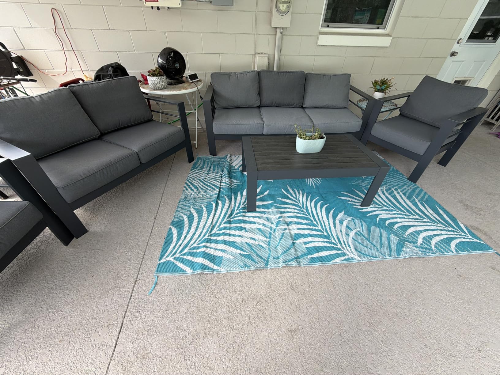 Solaste Aluminum Patio Furniture Set with 55