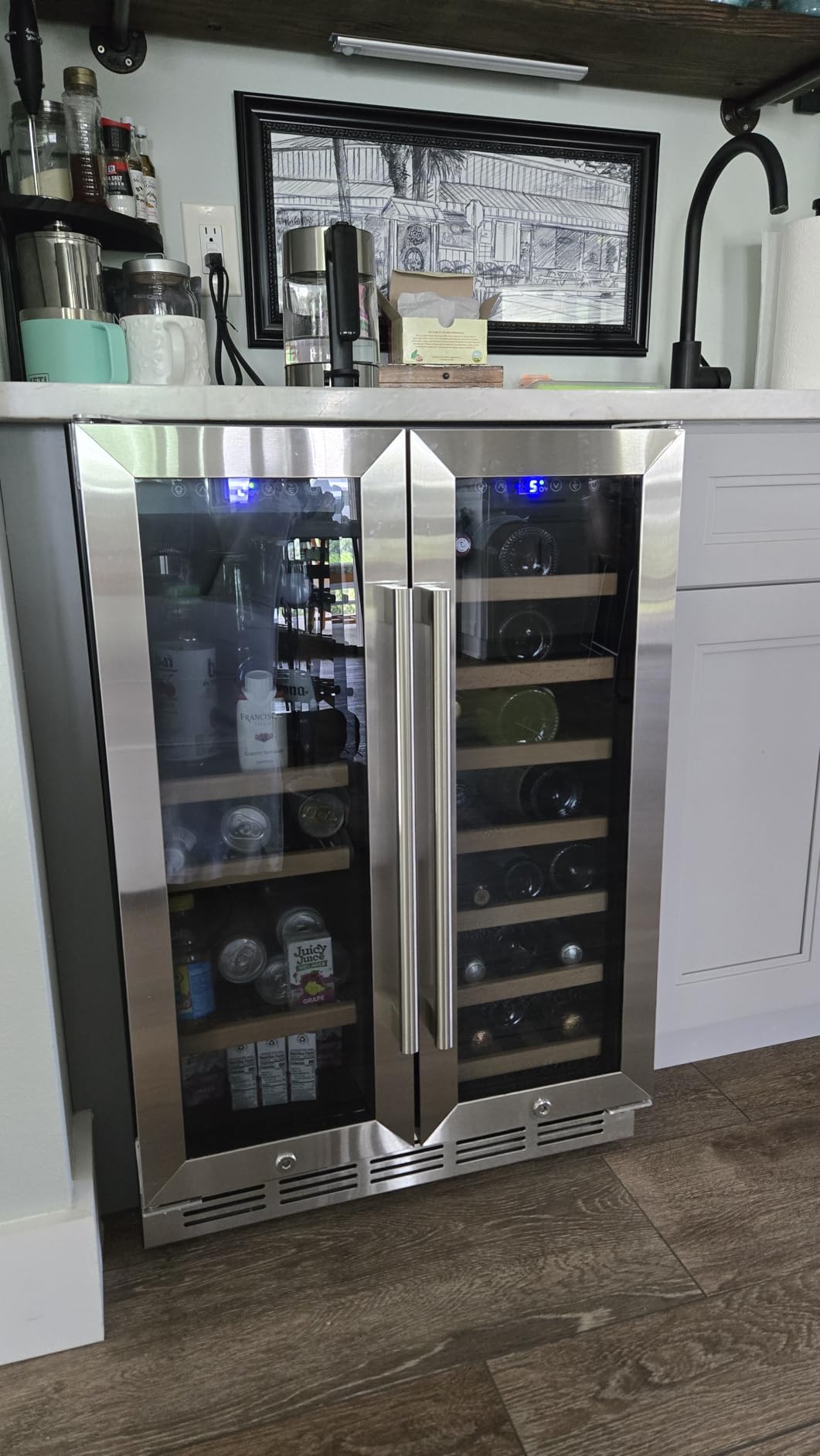 FoMup Wine Fridge Freestanding, 173 Bottles 24 Inch Wine Cooler Refrigerator, Tall Wine Fridge with Compressor Low Noise Fast Cooling customer photo 1