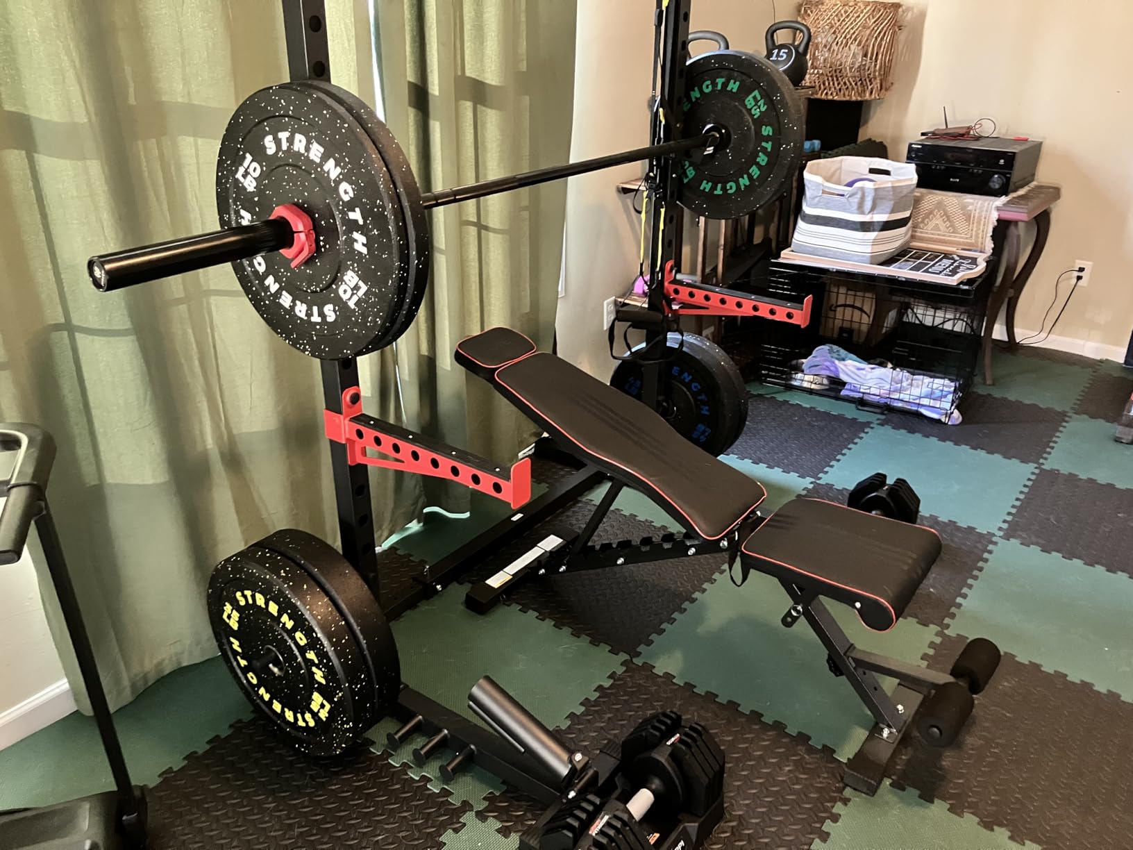 XDDIAS 2-Inch Bumper Plates, Barbell Rubber Olympic Weight Plates Set for Home Gym Strength Training, 20-260lbs, Multiple Options customer photo 1