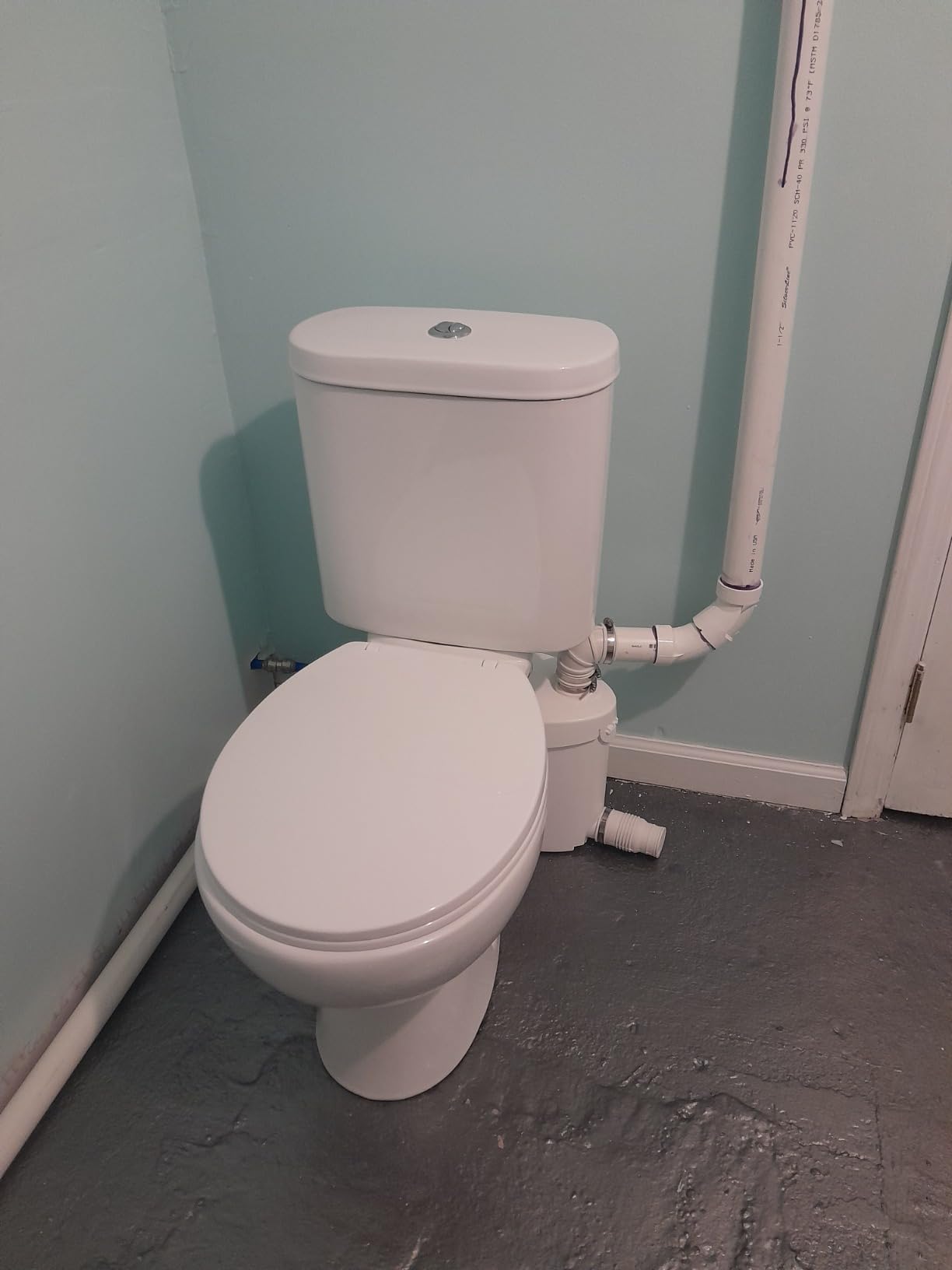 Simple Project 600w Macerating Toilet System, Silent & Powerful Upflush Toilet for Basement with AC Vent & 4 Water Inlets customer photo 1