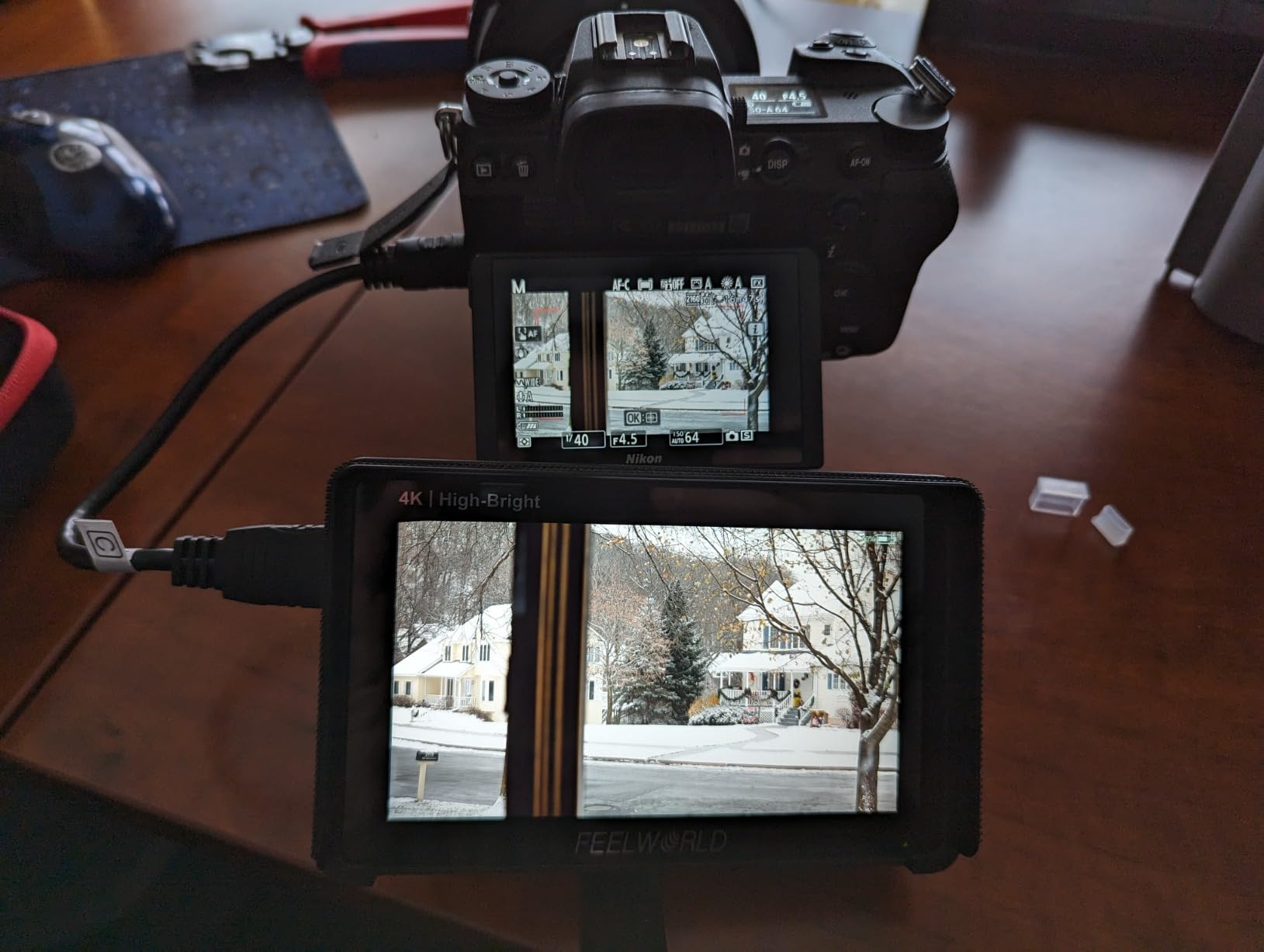 FEELWORLD F5 Pro X 1600nits 5.5'' Touch Screen Camera Field Monitors 4K HDMI Input Output On Camera Screen with 3D LUT All Waveform Battery+Carry Case Include Bundles customer photo 1