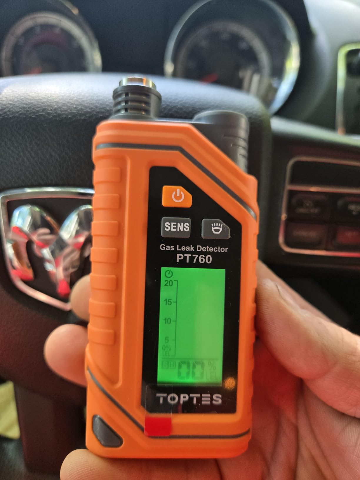 TopTes PT760 Rechargeable Natural Gas Detector, Gas Leak Detector with 12-inch Extendable Probe, %LEL Propane Leak Detection with Built-in Flashlight customer photo 2