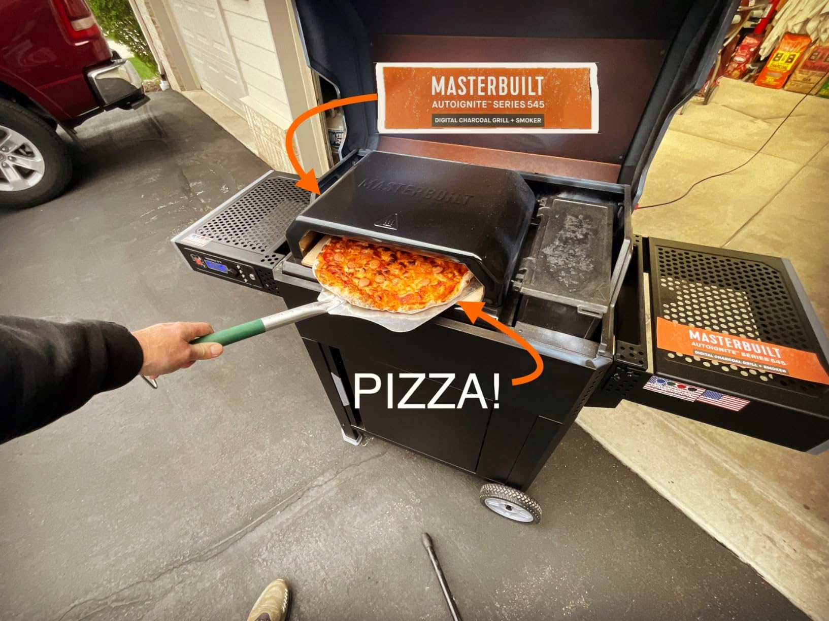 Masterbuilt AutoIgnite 545 Digital Charcoal Grill and Smoker Combo, Digital Control, App, Sear Plate, Mini Hopper and 545 BBQ Cooking Square Inches customer photo 1