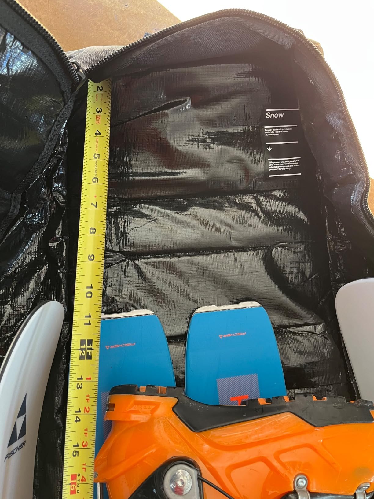 Db Journey Snow Roller - Ski Bag with Wheels, Adjustable Length Ski Travel Bag, Fits 2 Pairs of Skis, Padded, Compressible, Roller Bag Attachment customer photo 2