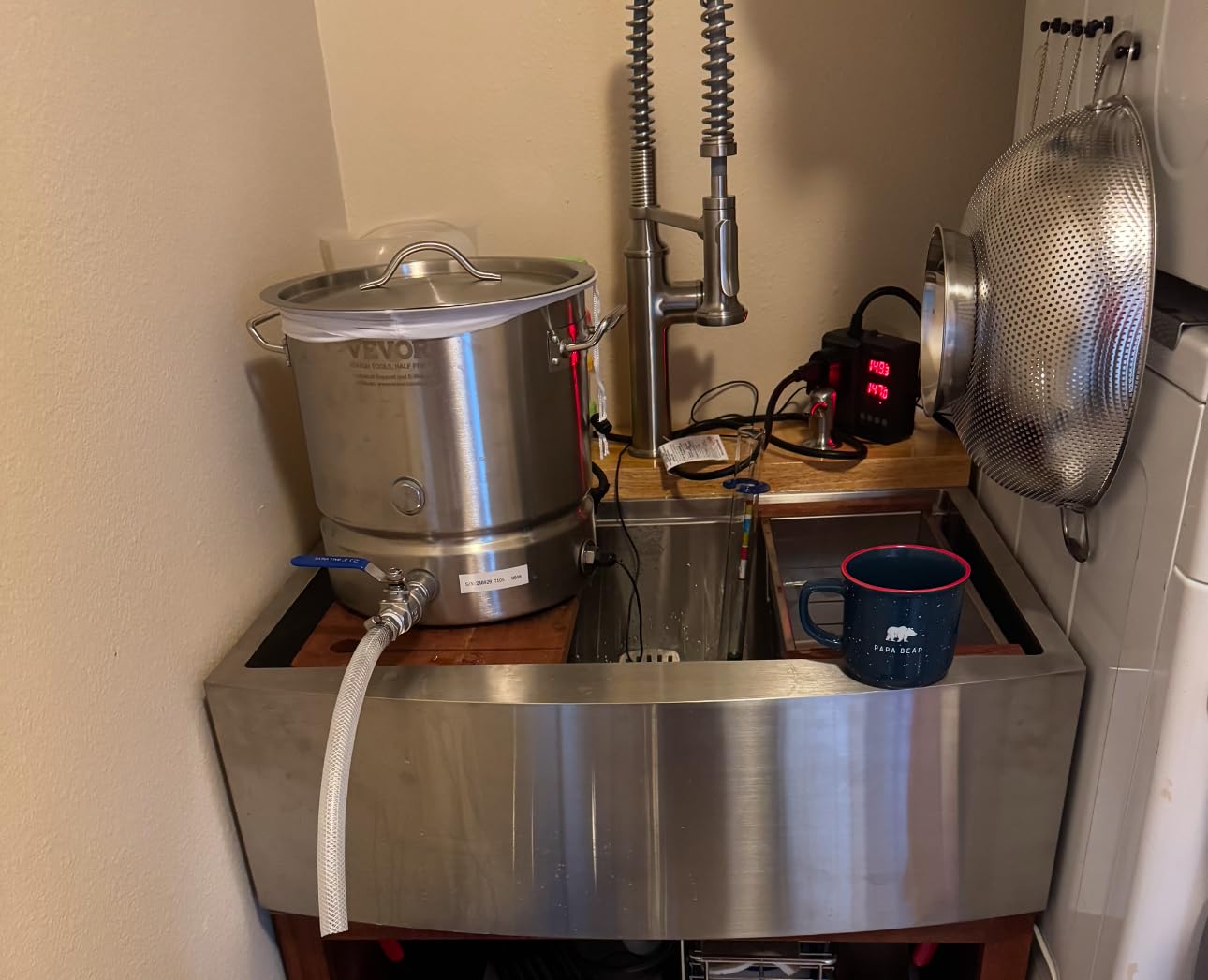 VEVOR Brew Kettle 16 Gal, Brewing Pot Stainless Steel, Brew Kettle Pot for Beer Brewing with Filter & Filter Tray, Tri Ply Bottom for Beer customer photo 1