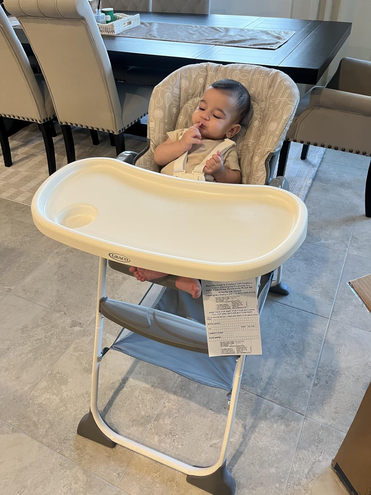 Graco® Made2Grow 5-in-1 Convertible Highchair Adjustable Baby to Toddler Seat Hudson customer photo 2