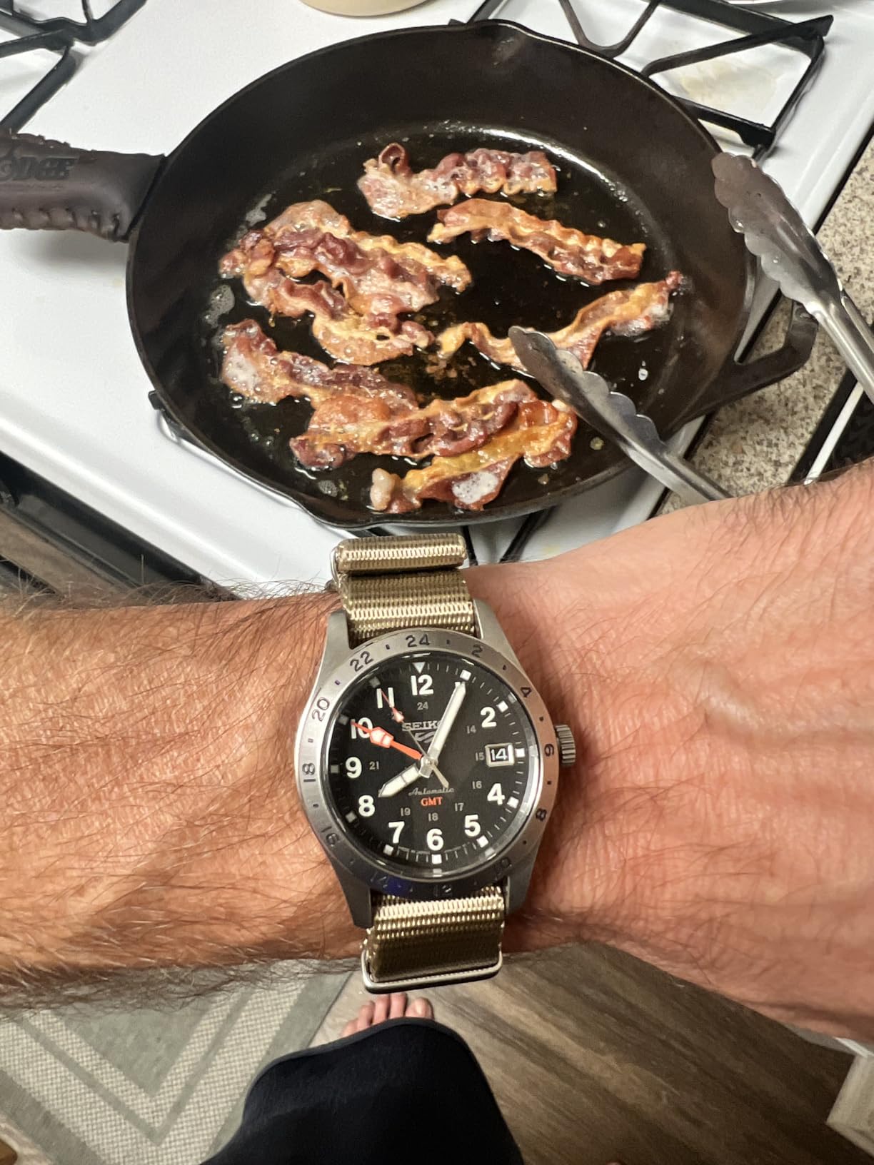 Seiko 5 Sports Field GMT - Sports Style Mechanical Automatic with Leather Strap customer photo 2