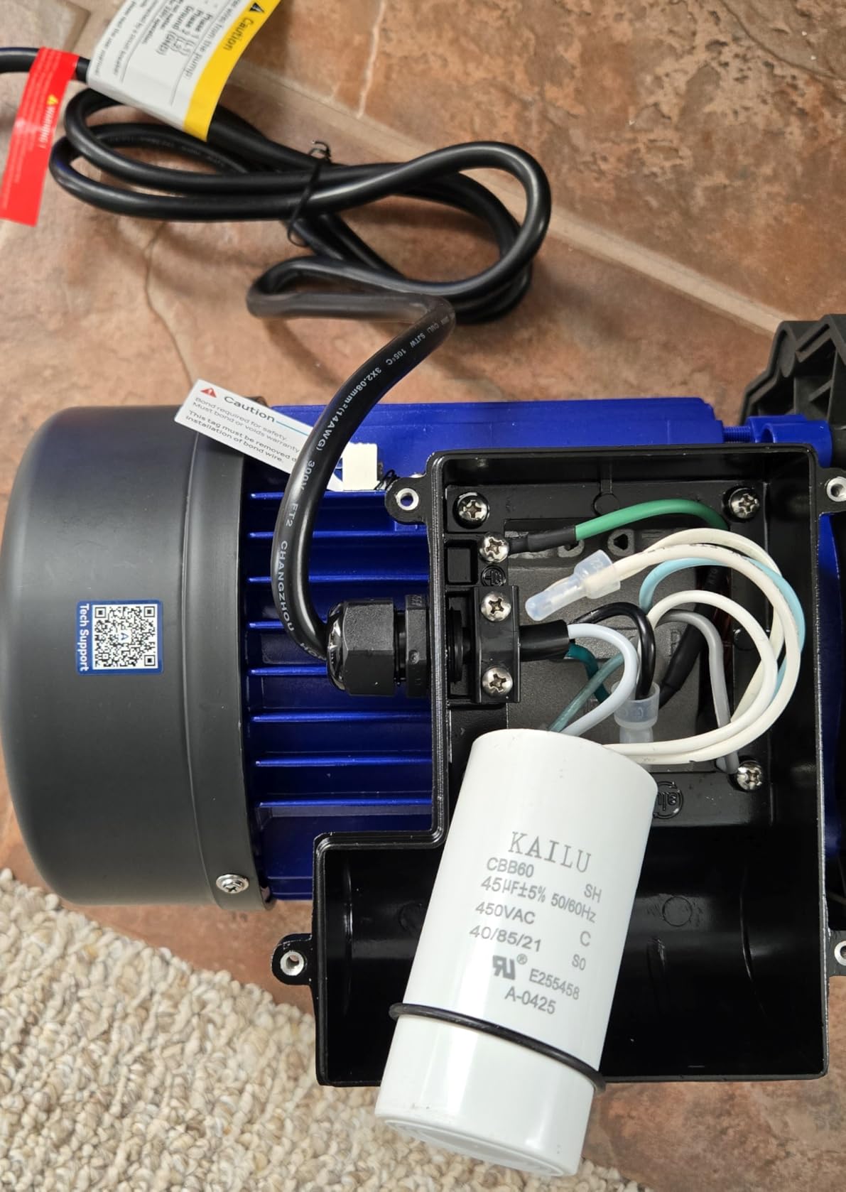 Aquastrong In/Above Ground Pool Pump High Flow Self Primming Swimming Pool Pump,Blue customer photo 1